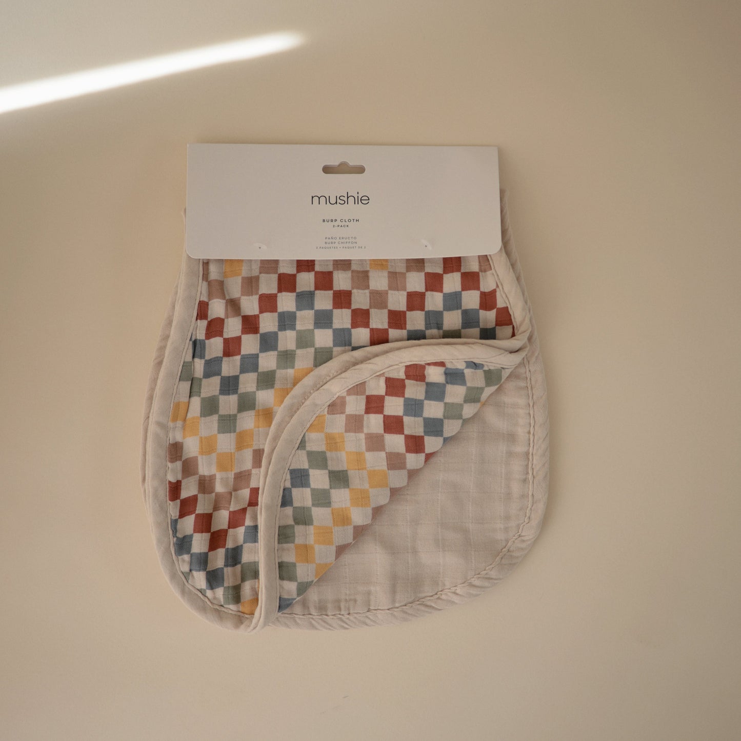 Organic Cotton Muslin Burp Cloth (2-Pack)-Multiple Color Options