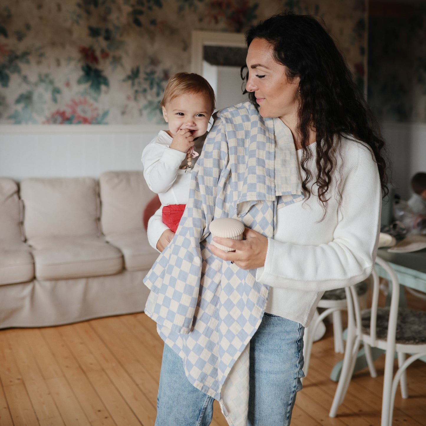 Organic Cotton Muslin Swaddle Blanket- Multiple Color Options
