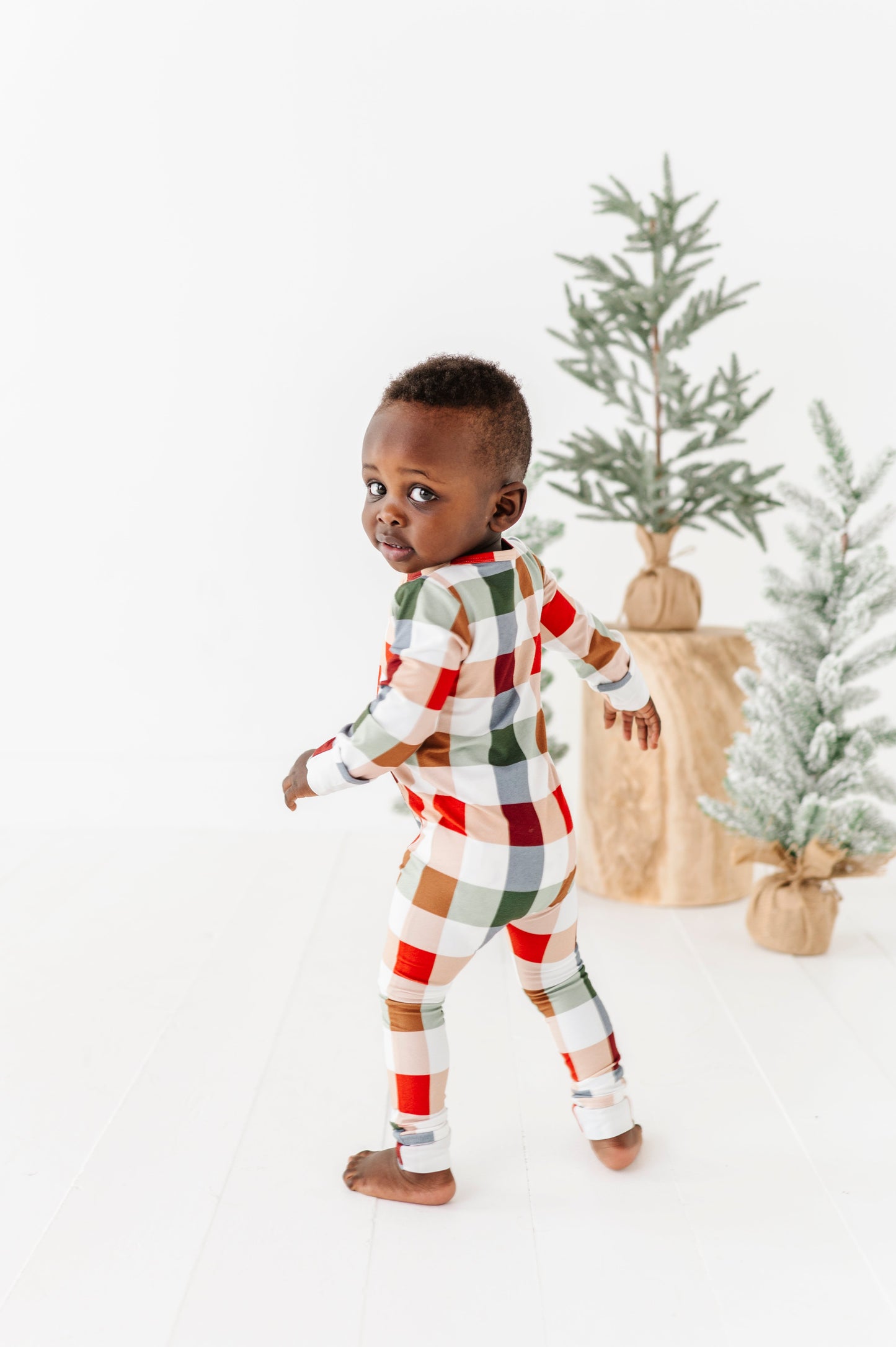 Holiday Plaid | ZIP ROMPER