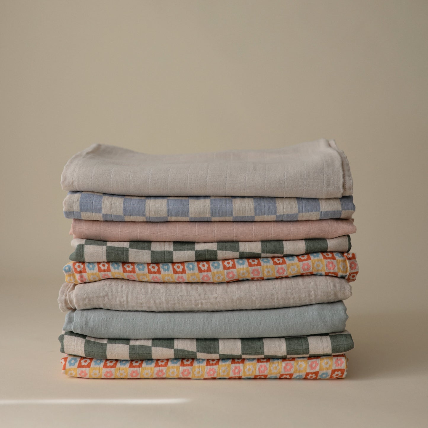 Organic Cotton Muslin Swaddle Blanket- Multiple Color Options