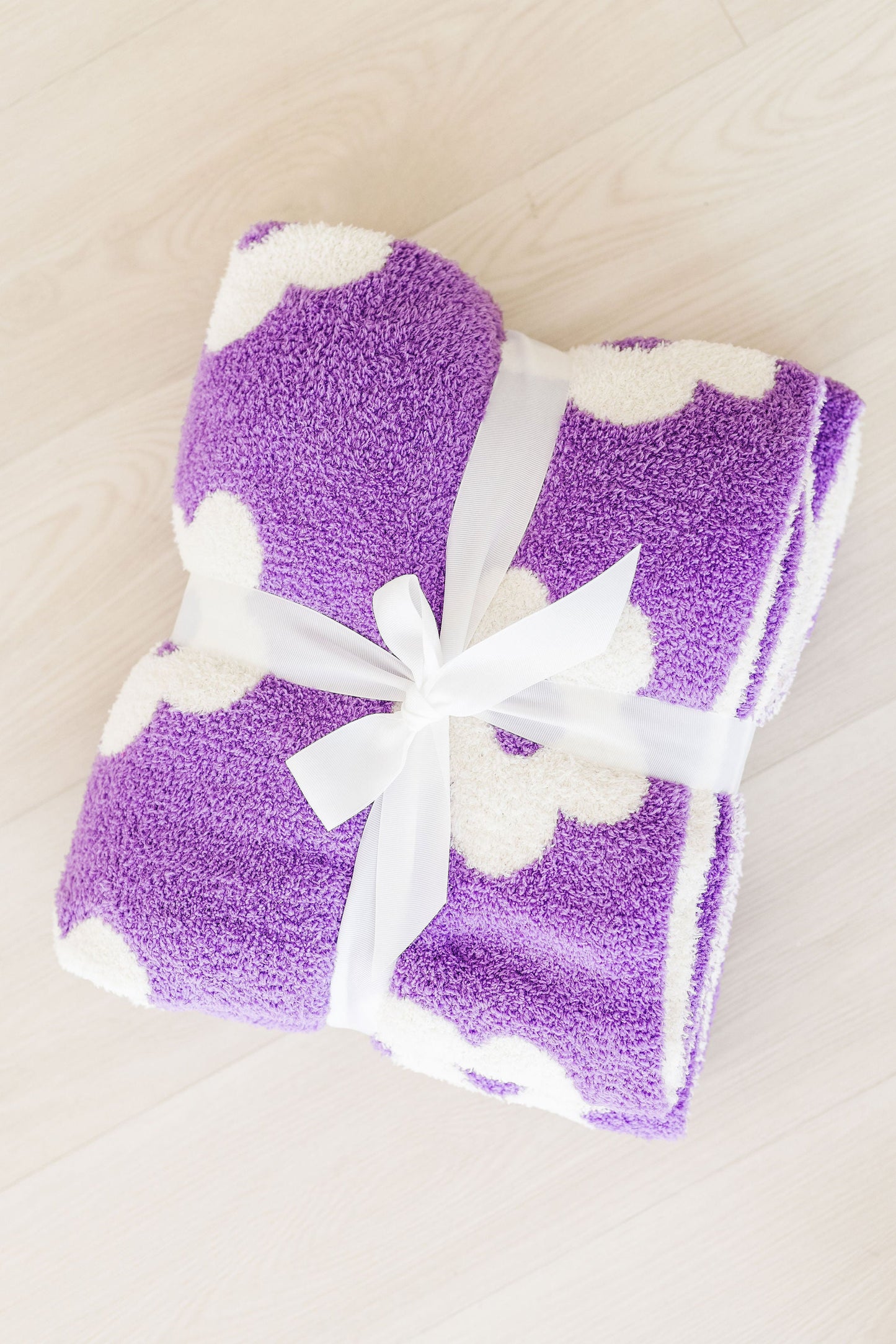 Lilac Flower Cozy Blanket