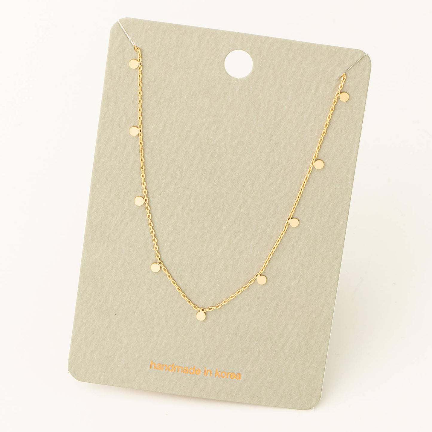 Summer Nights Mini Disc Necklace