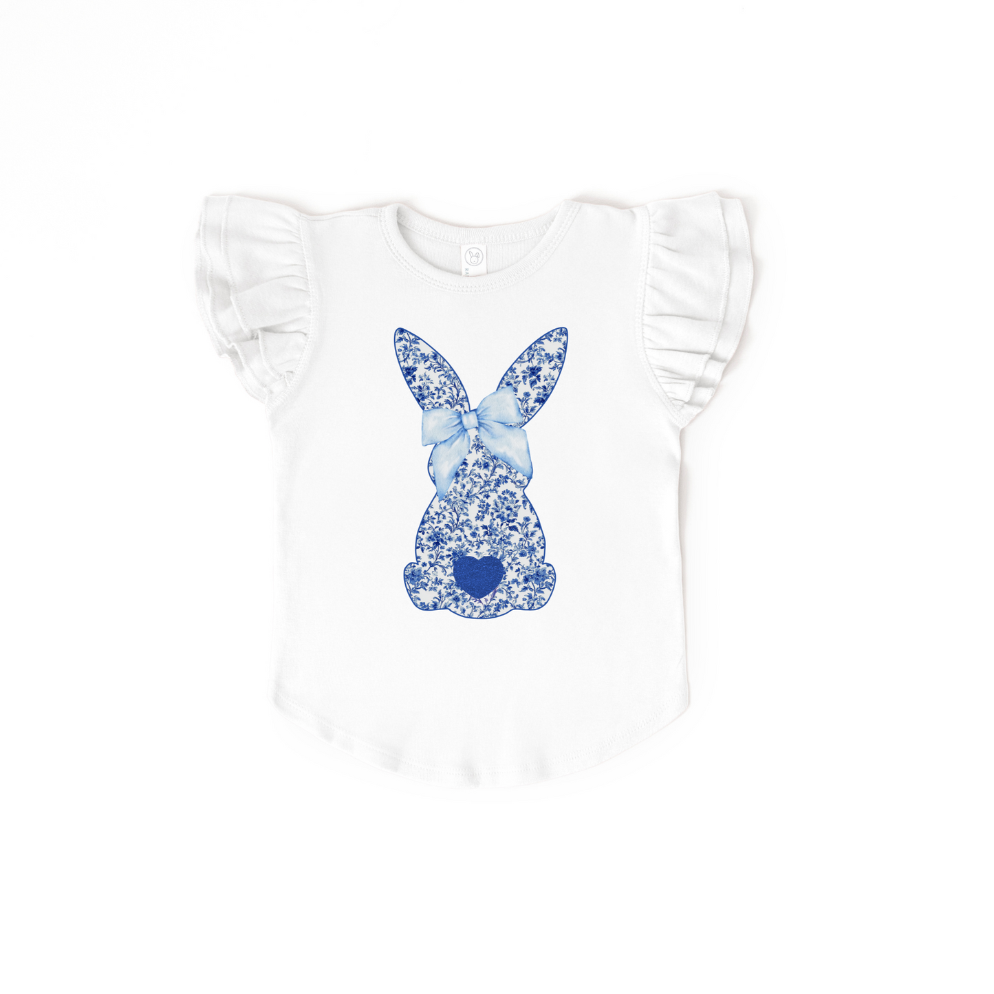 Blue Bunny Cotton Tail Flutter Sleeve