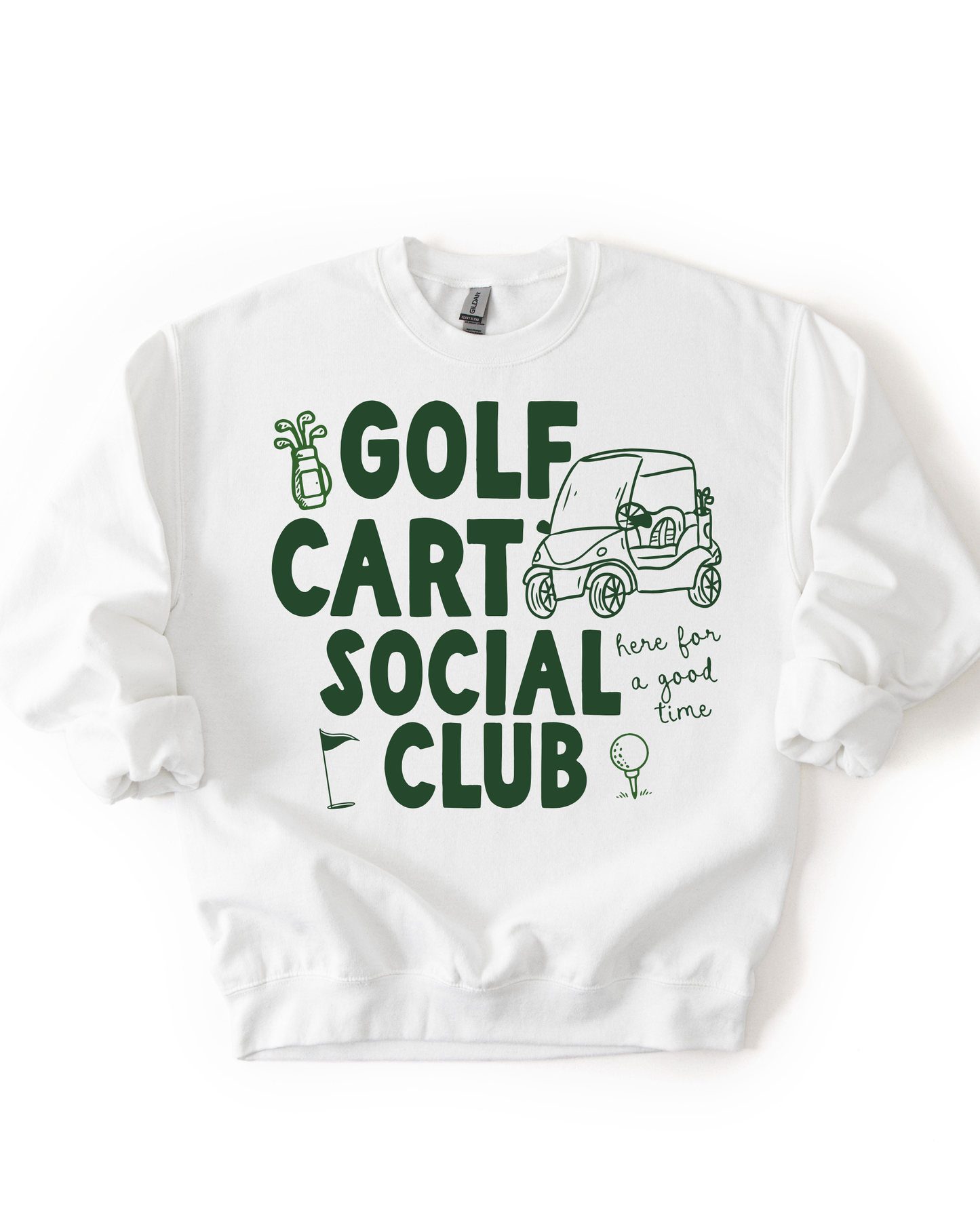 Golf Cart Social Club Sweatshirt- 4 Colors