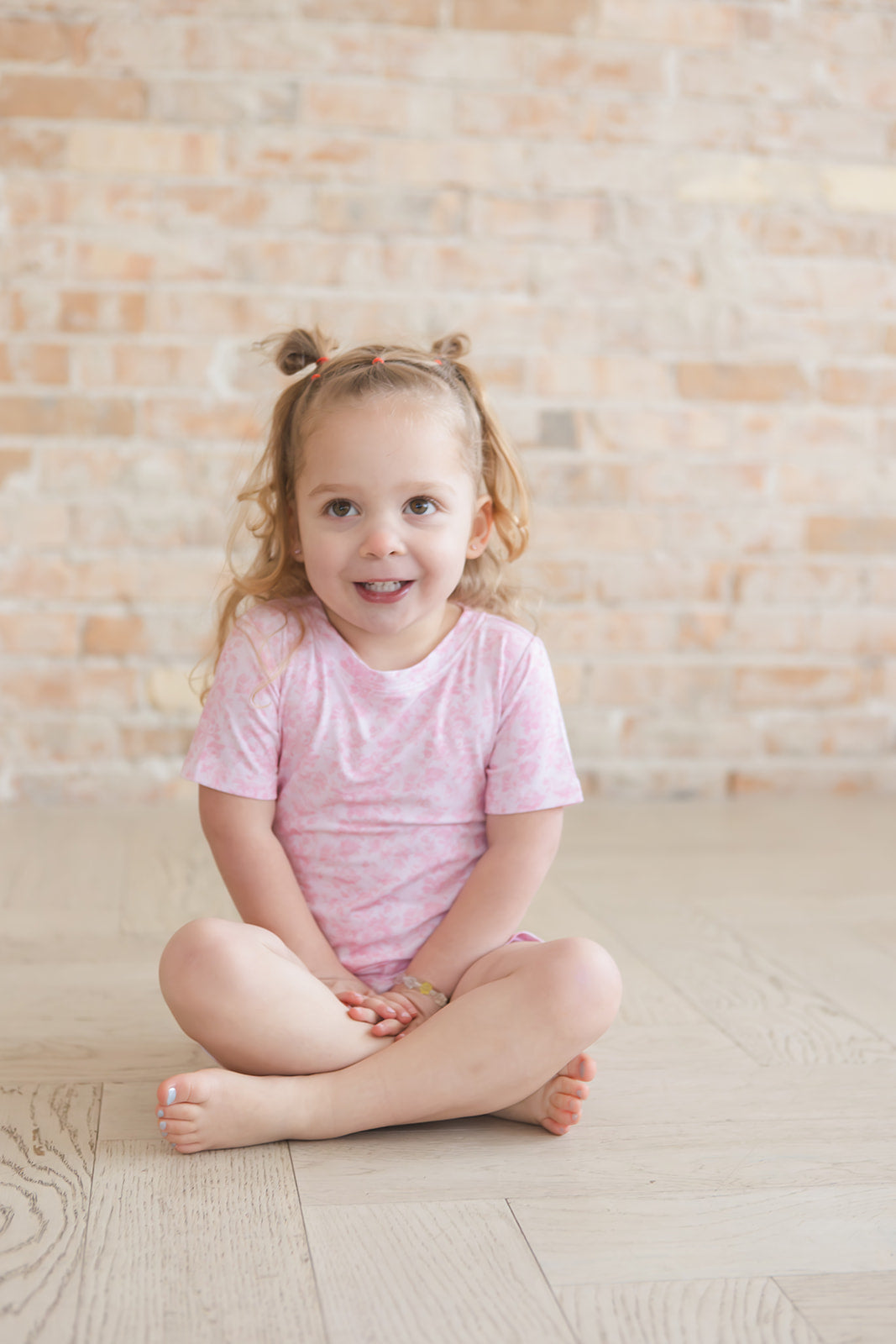 Pink Toile 2-Piece Pajama Short Set