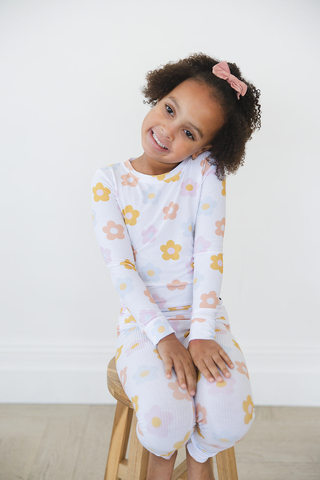 Daizzzy Ribbed 2-Piece Pajama Set