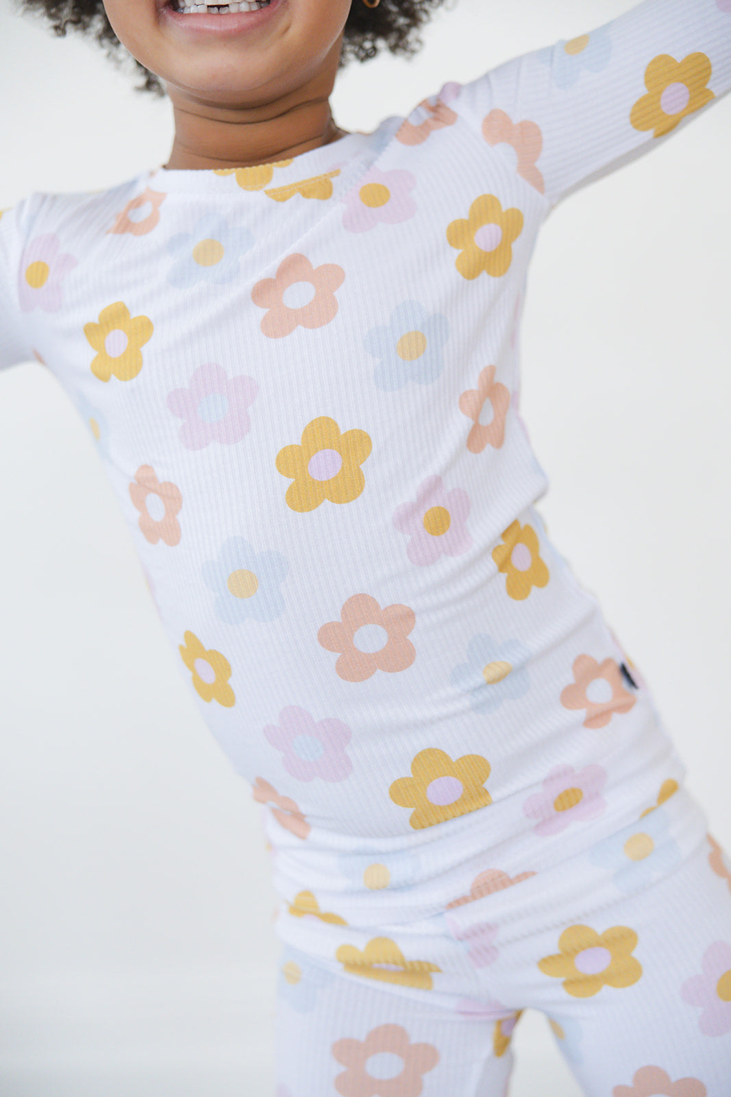 Daizzzy Ribbed 2-Piece Pajama Set