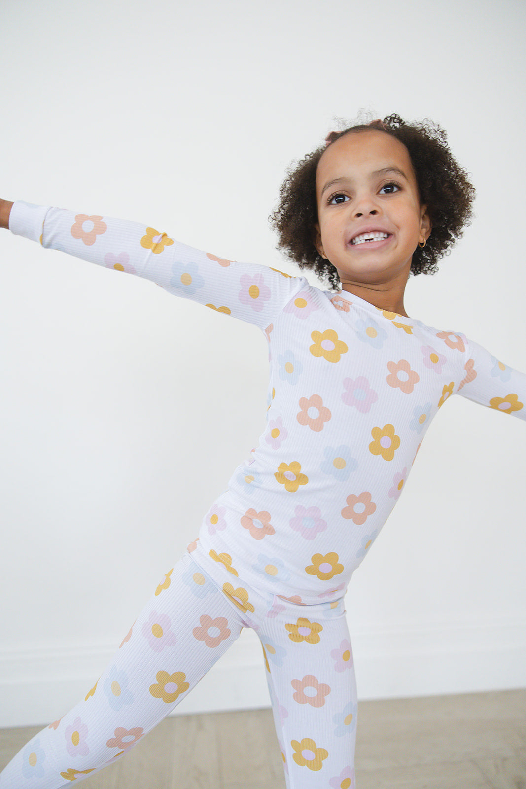 Daizzzy Ribbed 2-Piece Pajama Set