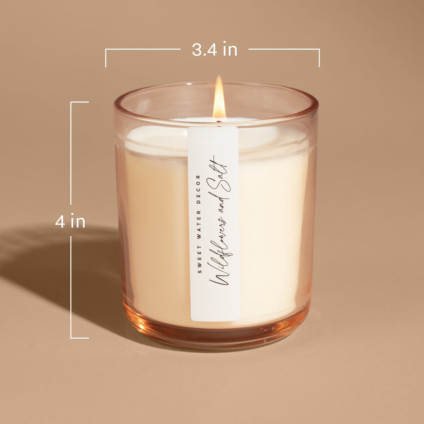 Mulled Cider Soy Candle - Tinted Glass Jar - 12 oz