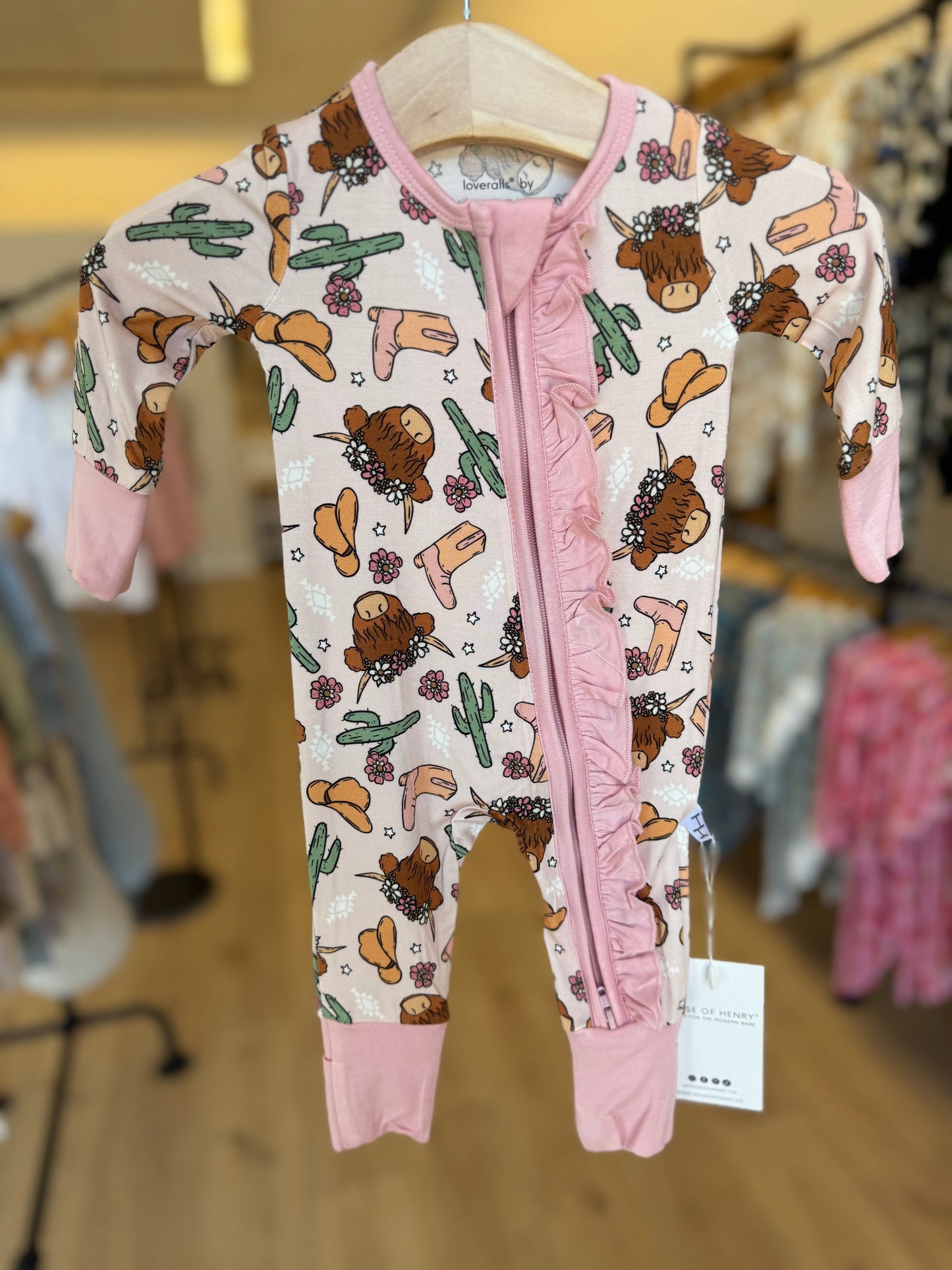 Pink Highland Cow Zippy