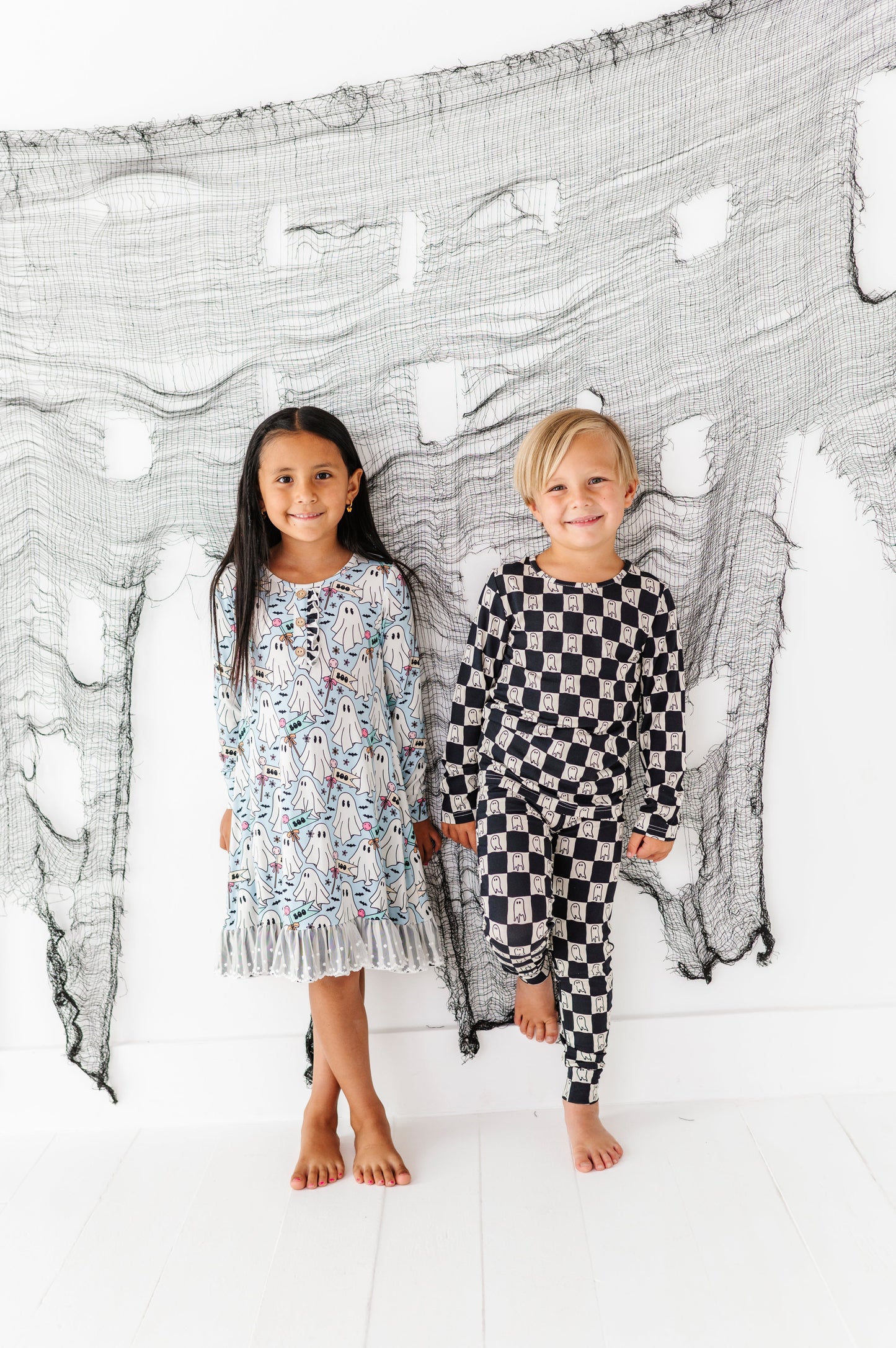 Checkered Ghost Bamboo PJ Set