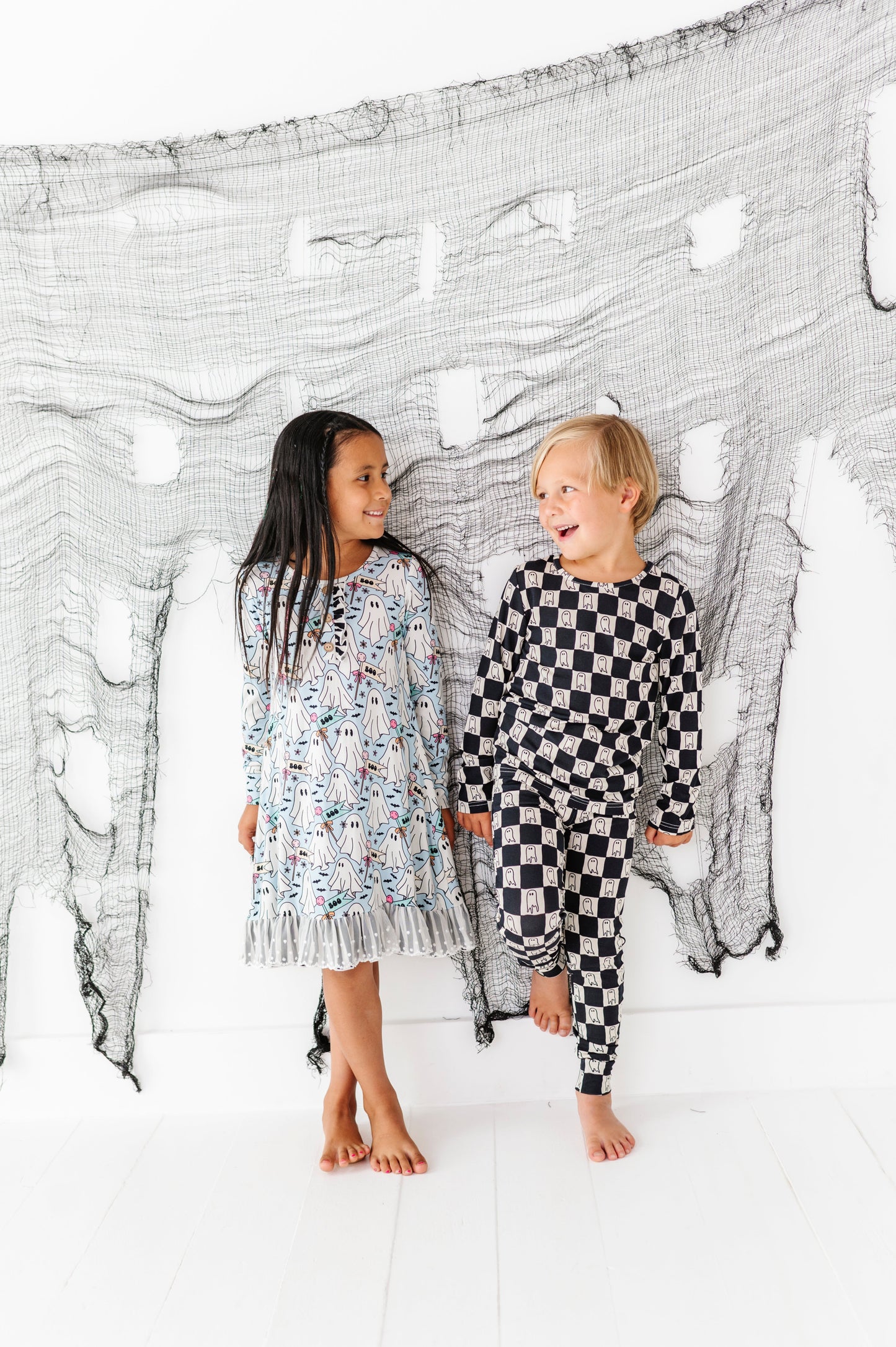 Checkered Ghost Bamboo PJ Set