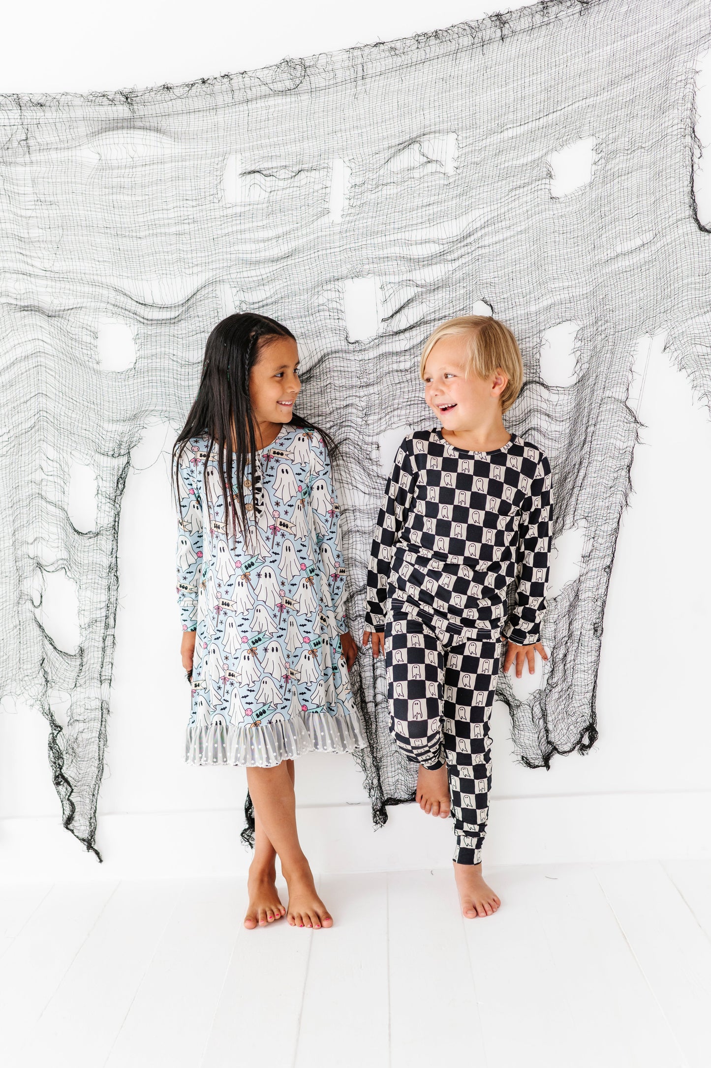 Checkered Ghost Bamboo PJ Set