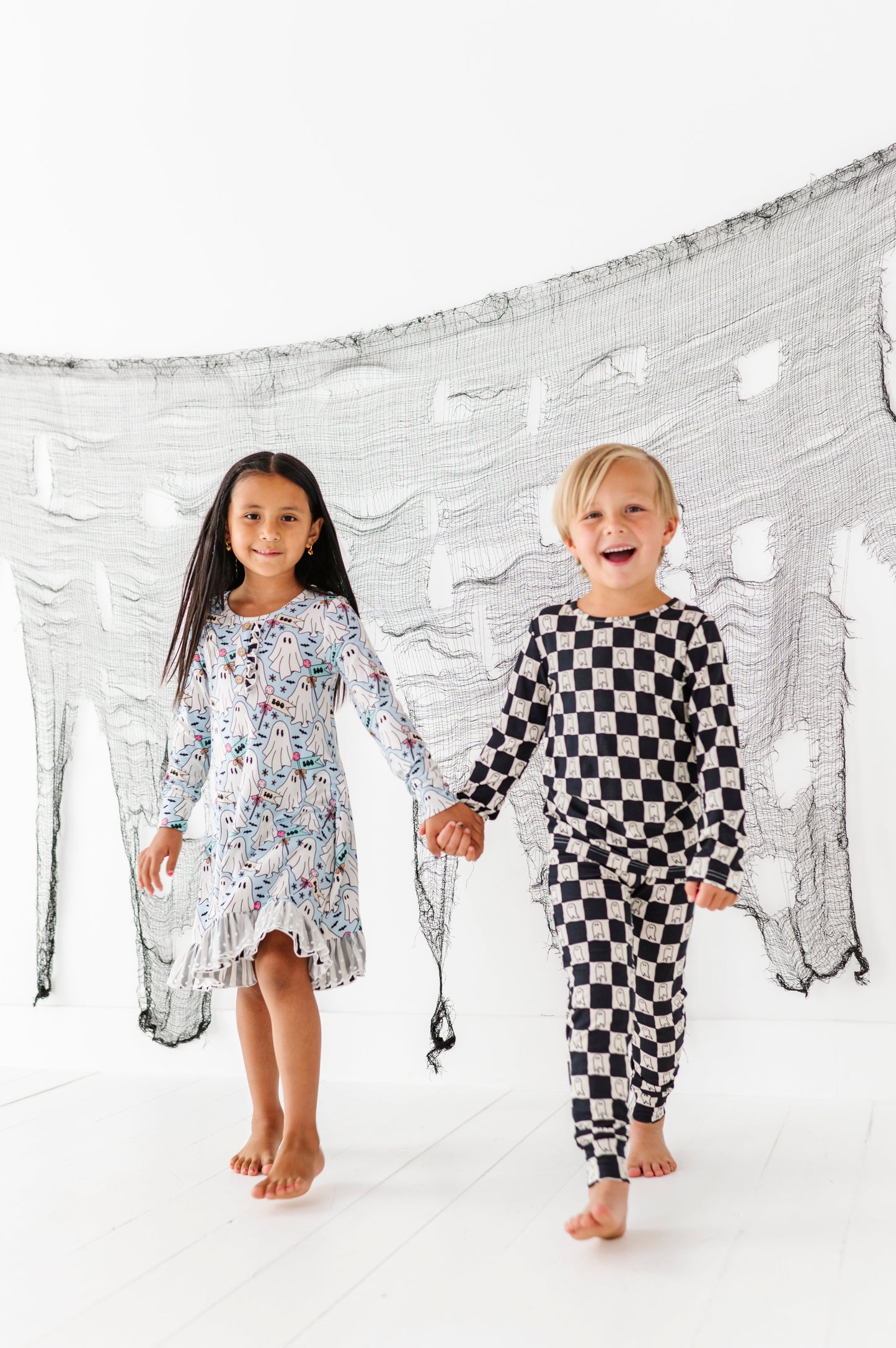 Checkered Ghost Bamboo PJ Set
