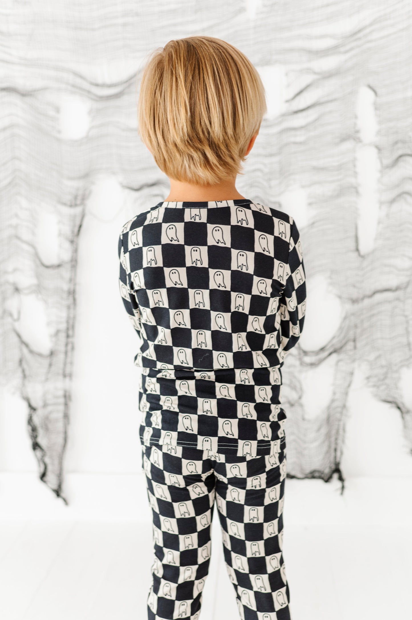 Checkered Ghost Bamboo PJ Set