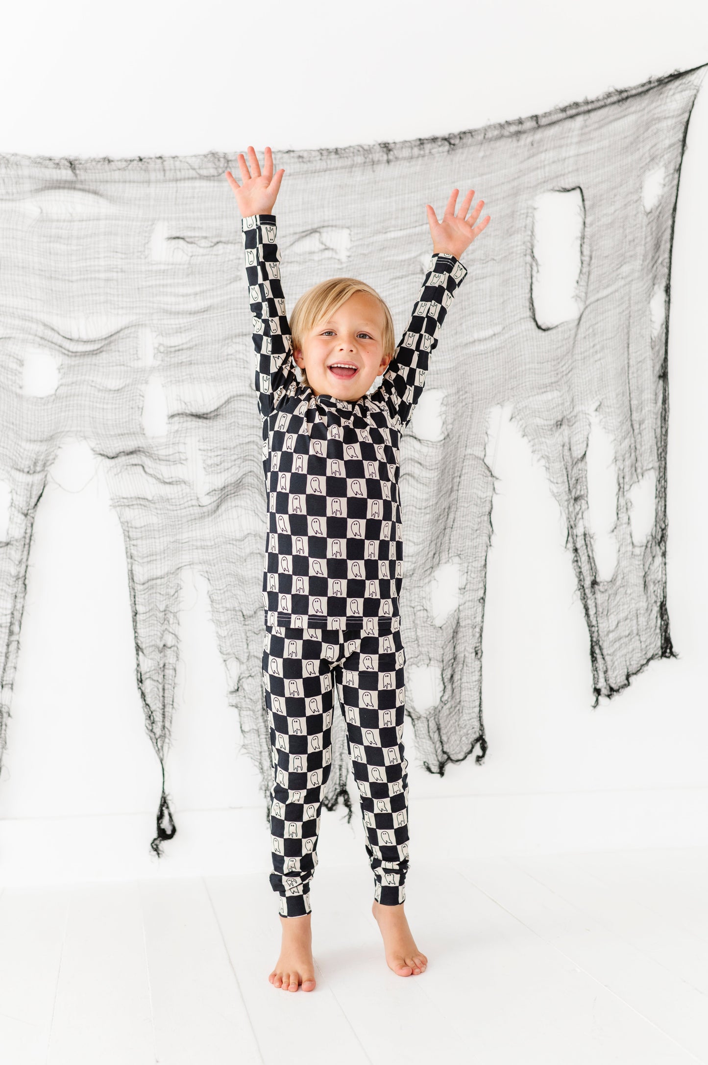 Checkered Ghost Bamboo PJ Set