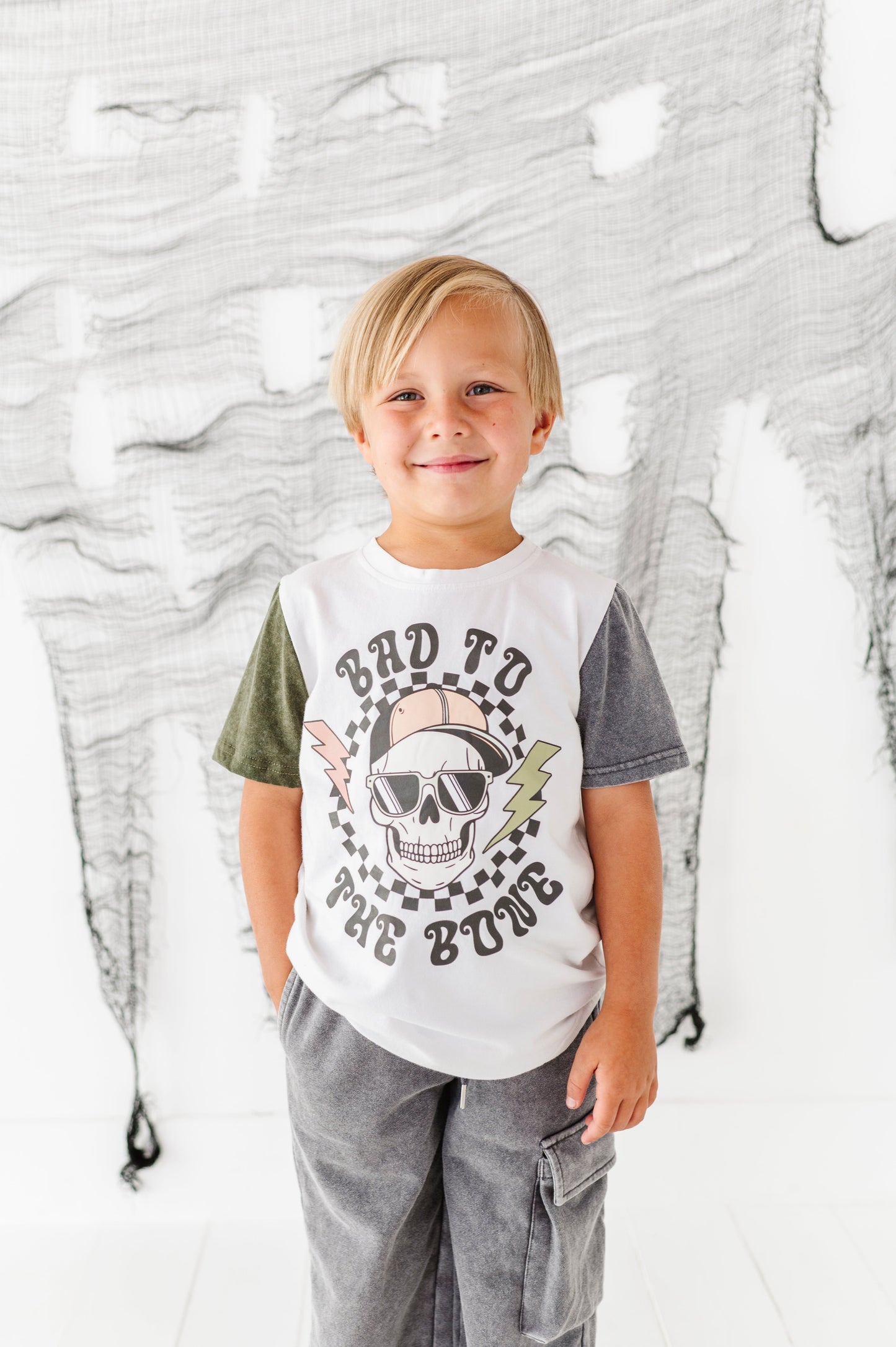 Bad to the Bone COLOR-BLOCK TEE