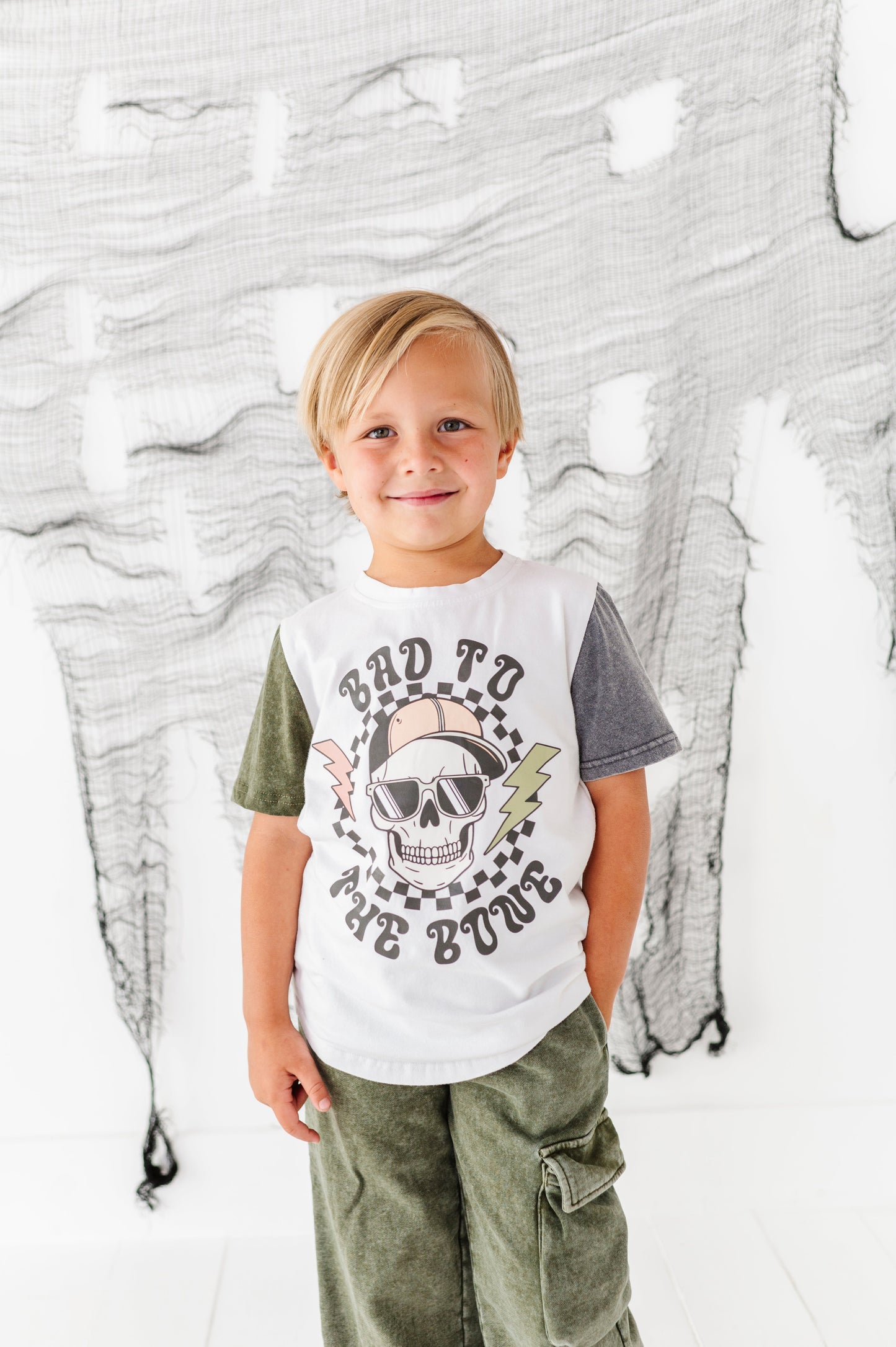 Bad to the Bone COLOR-BLOCK TEE