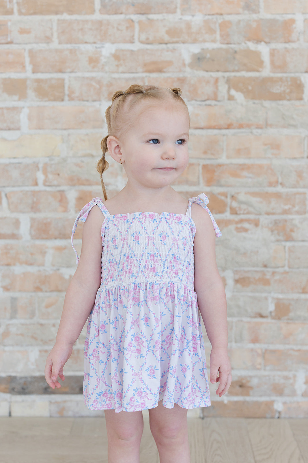 Charlotte Smocked Diaper Dress Set