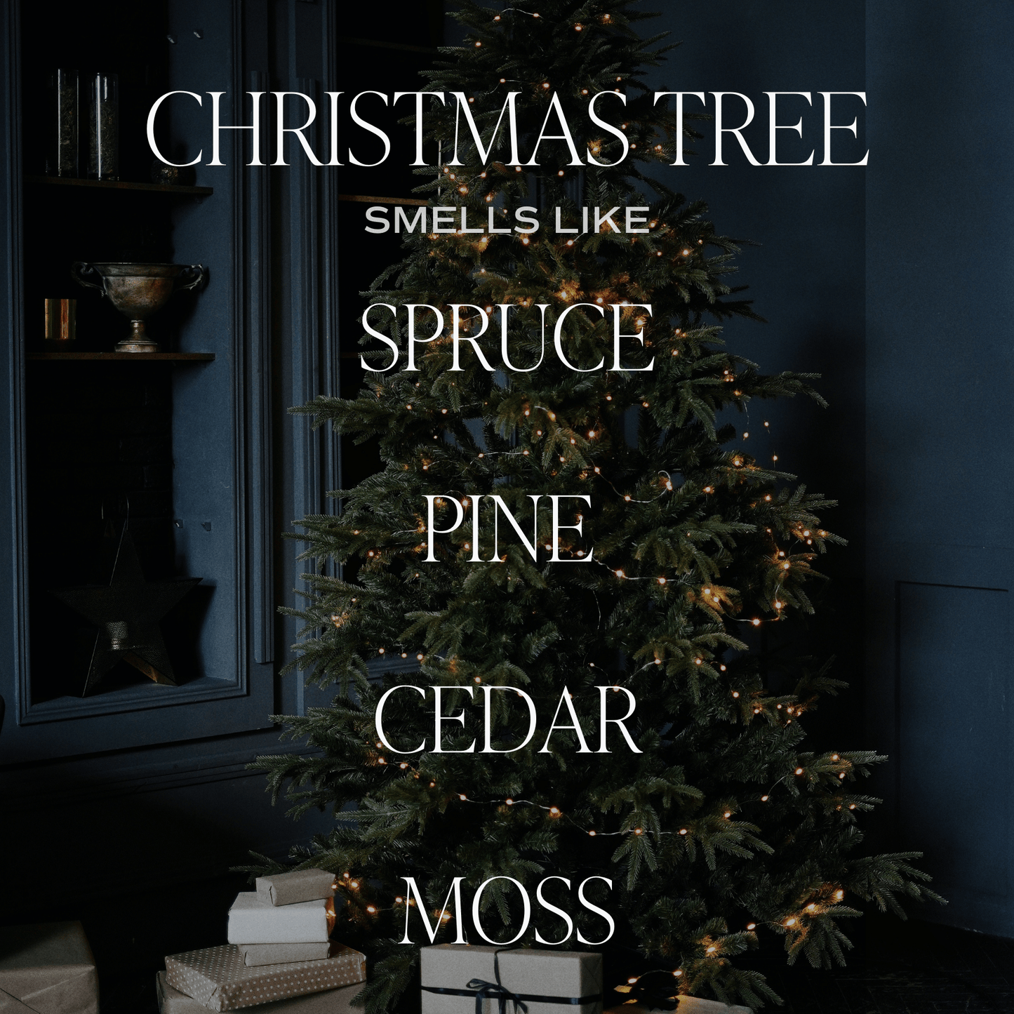 Christmas Tree Soy Candle - Tinted Glass Jar - 12 oz