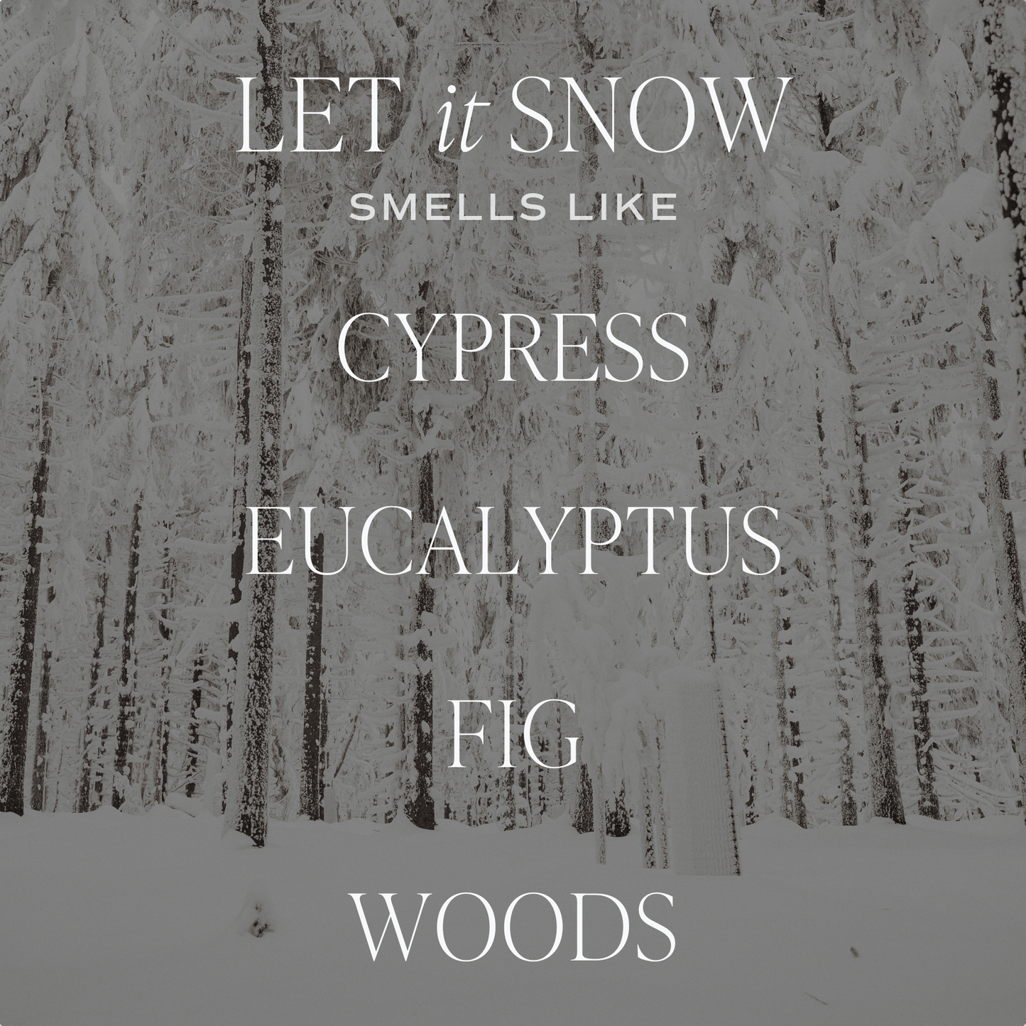 Let It Snow Soy Candle - 9 oz Amber Jar