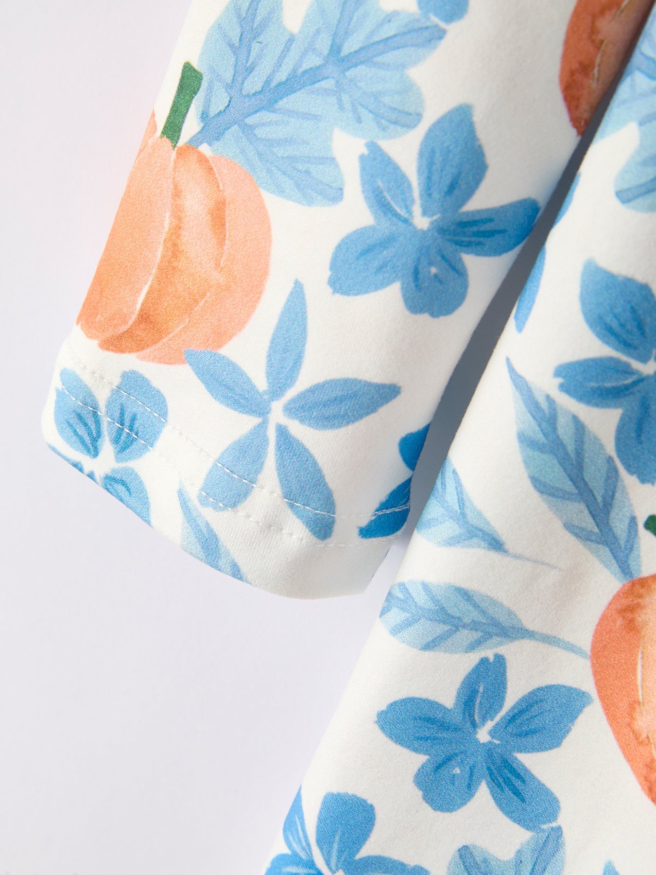 Floral Pumpkin Print Long Sleeve Dress