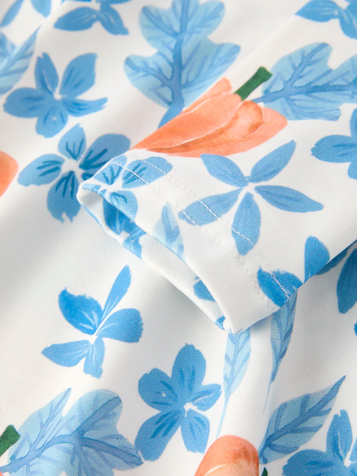 Floral Pumpkin Print Long Sleeve Dress