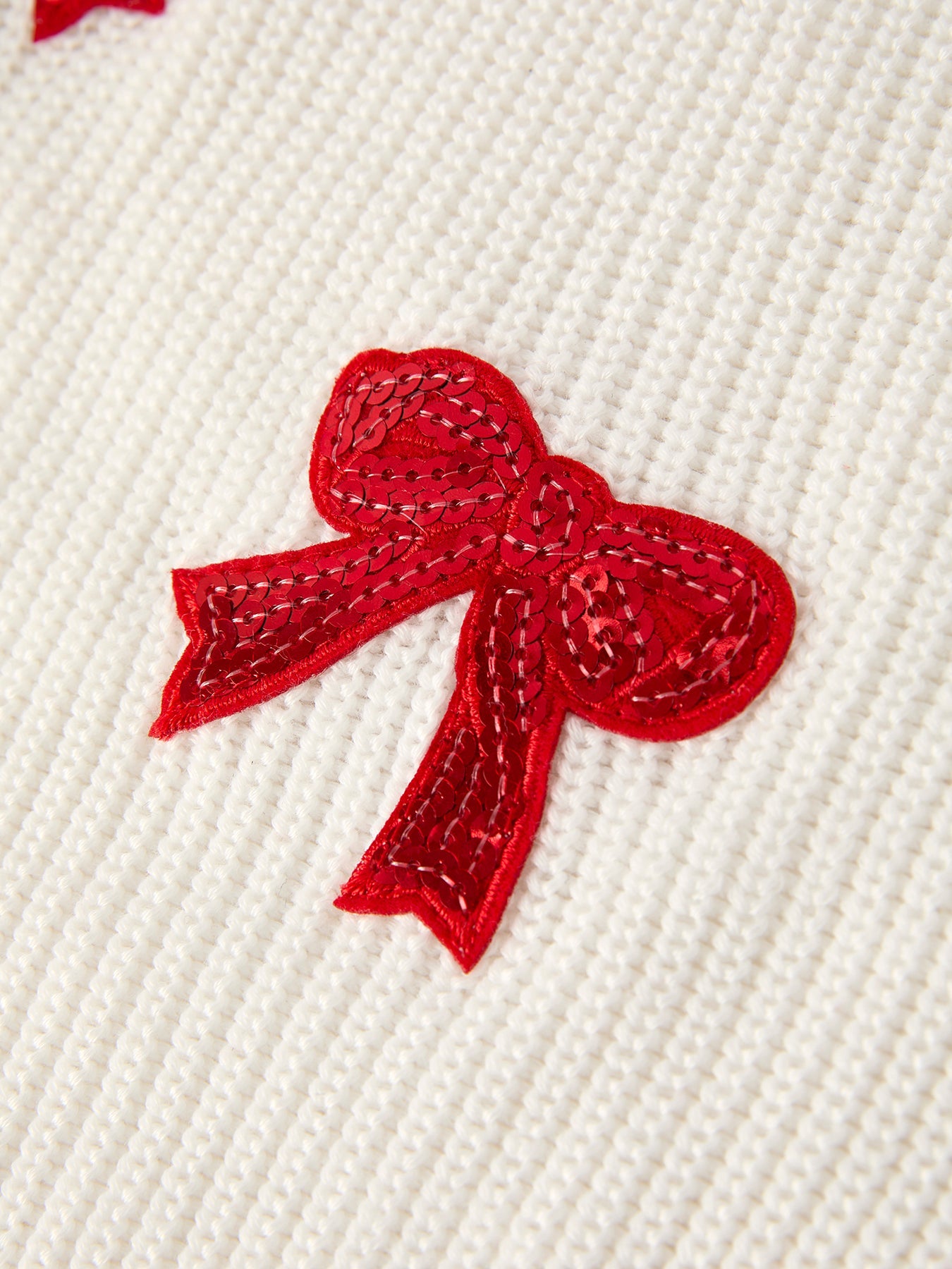 Mom & Mini Sequin Bows Sweater