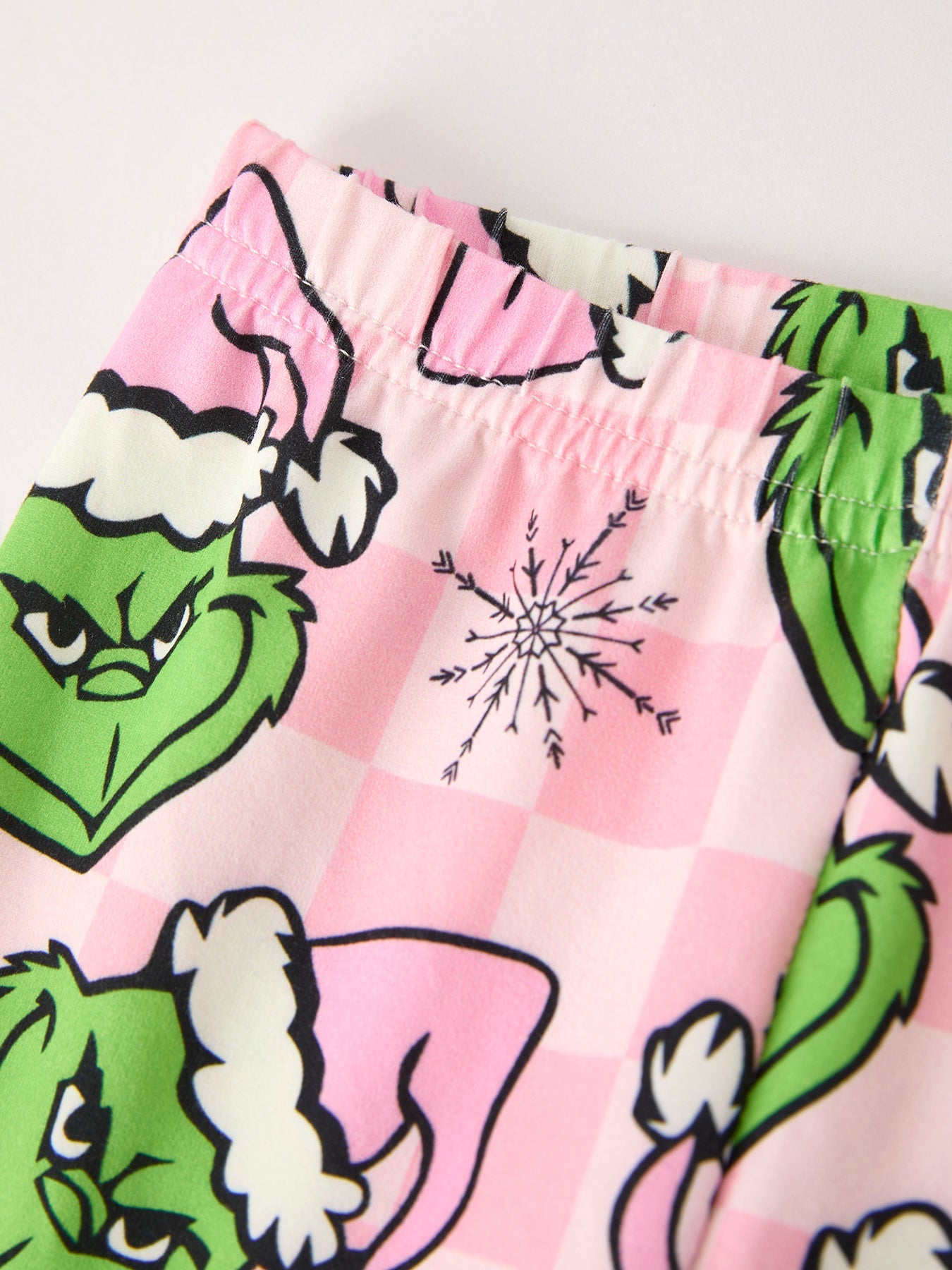 Christmas Print Top & Bell Bottom Pants Set