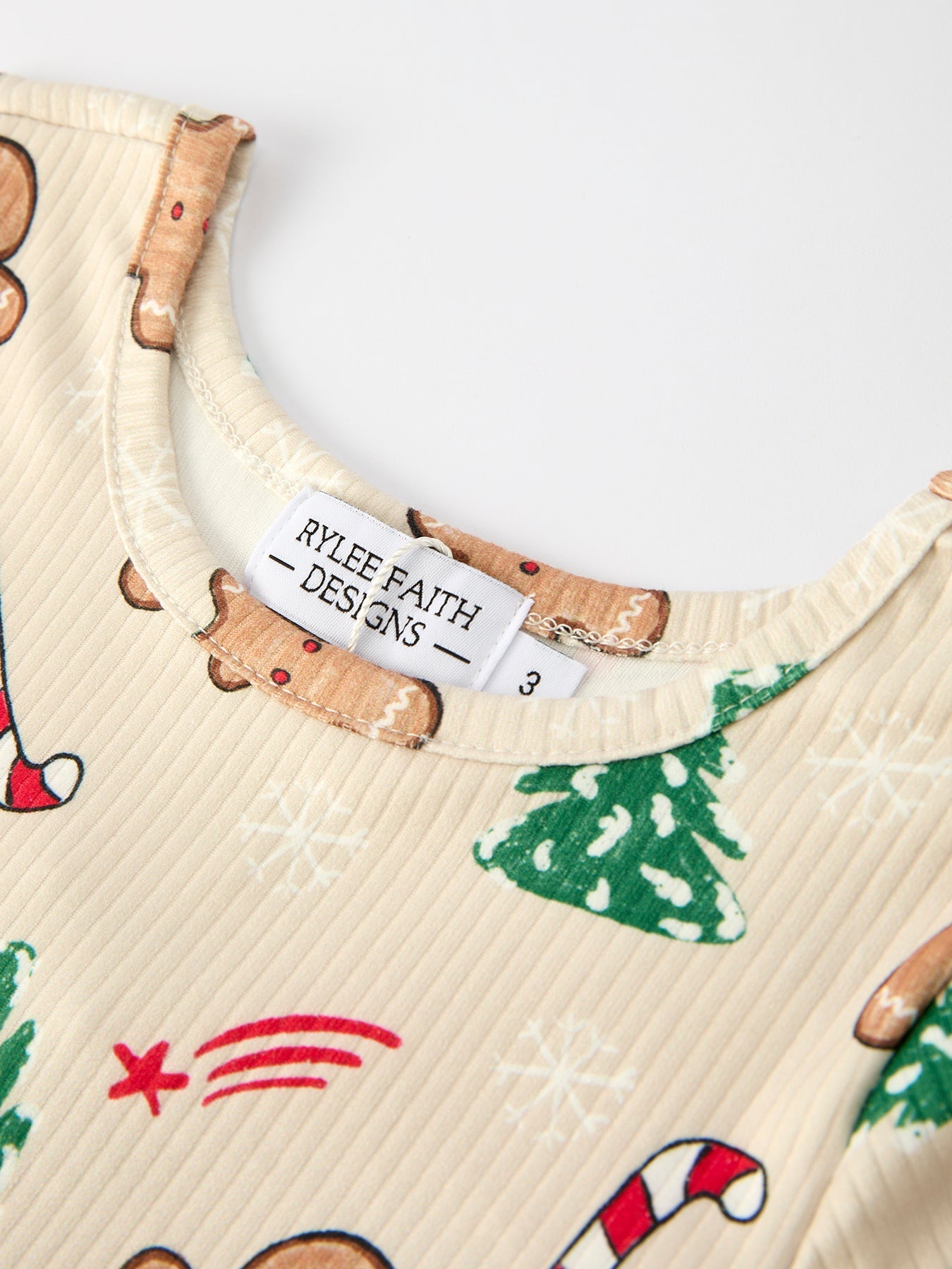 Sweet Holiday Vibes Gingerbread Christmas Dress