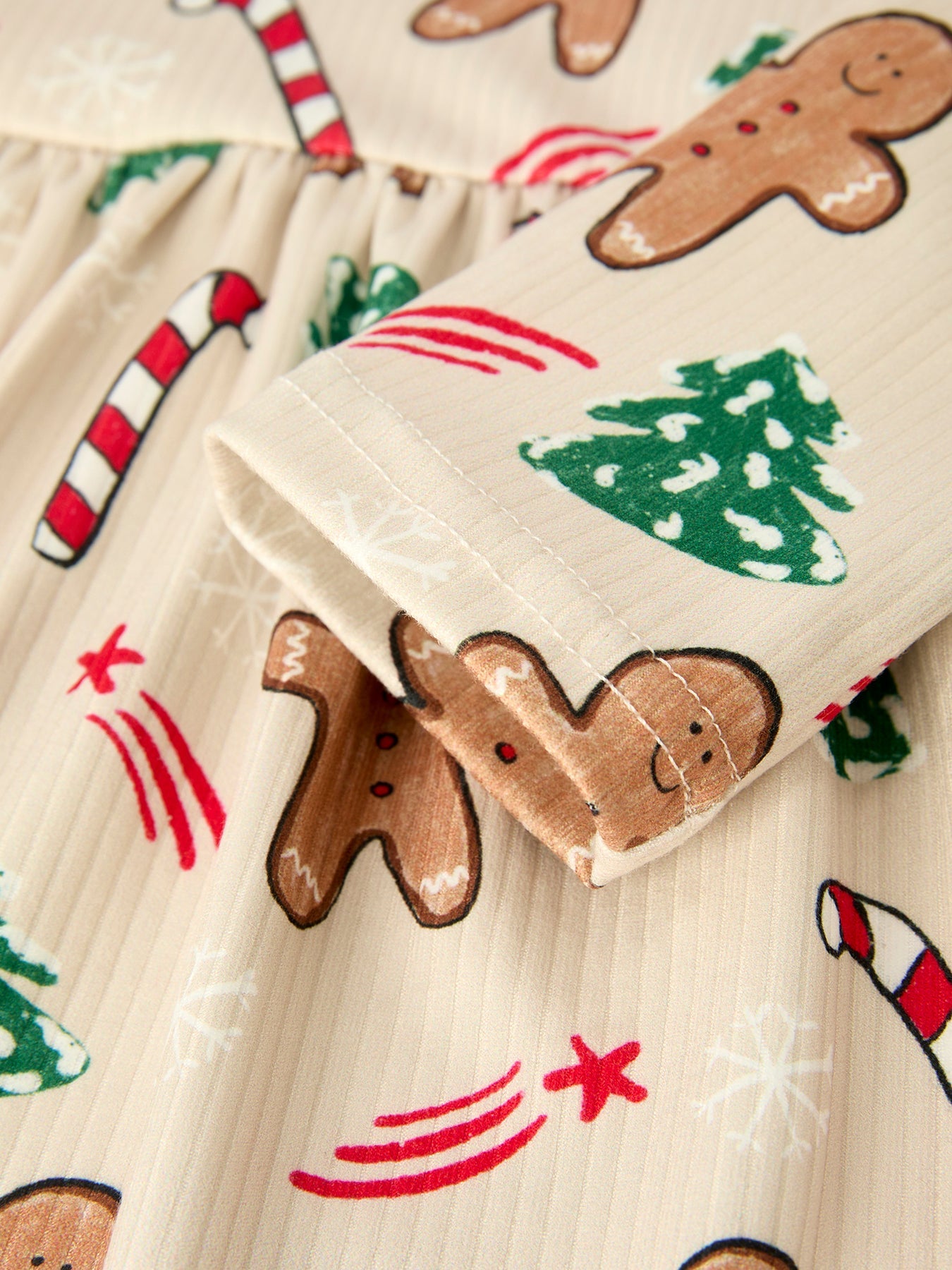 Sweet Holiday Vibes Gingerbread Christmas Dress