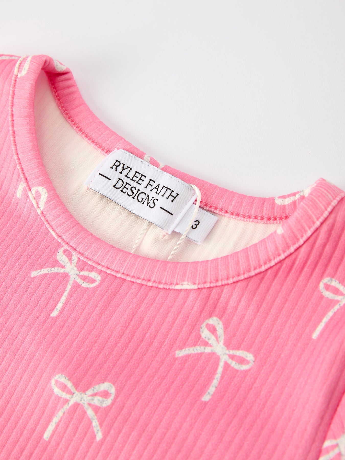 Tiny Bows 2-Piece Pajama Set