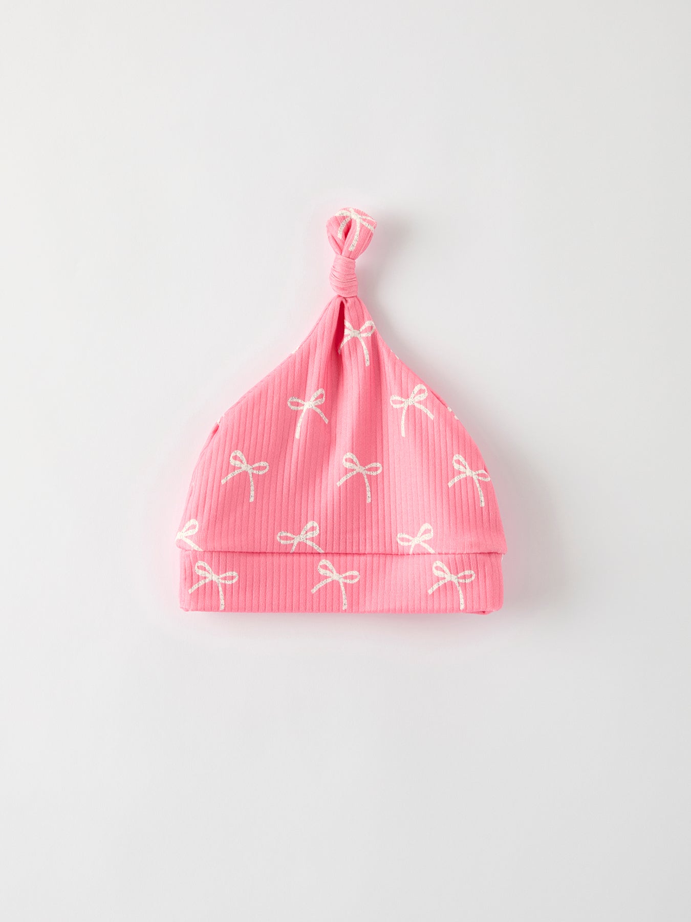 Tiny Bows Pink Zippy Romper with Hat