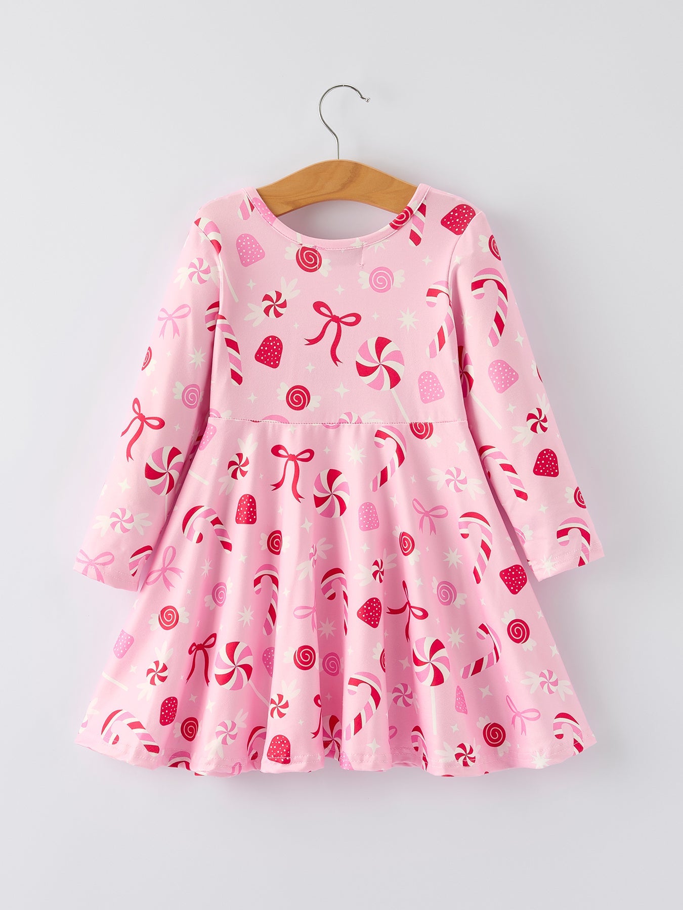 Girls Sweet Candy Christmas Dress