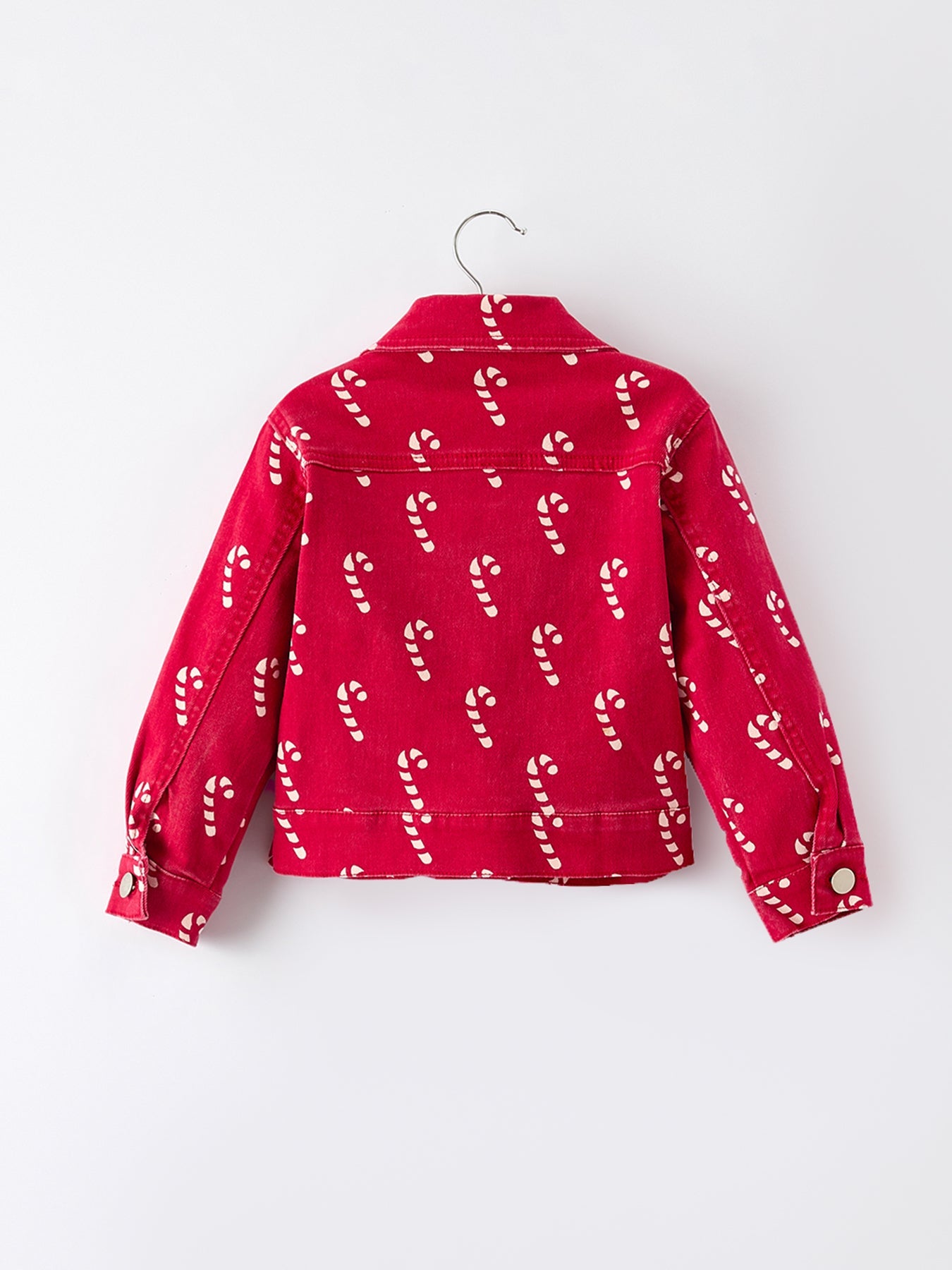 Girls Candy Cane Denim Jacket