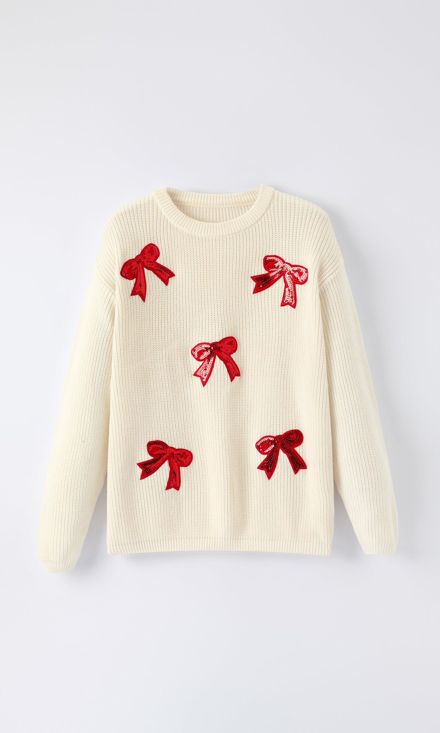 Mom & Mini Sequin Bows Sweater