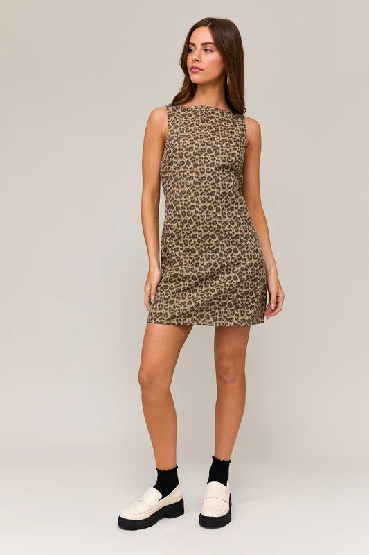 Marley Leopard dress (Size Medium)