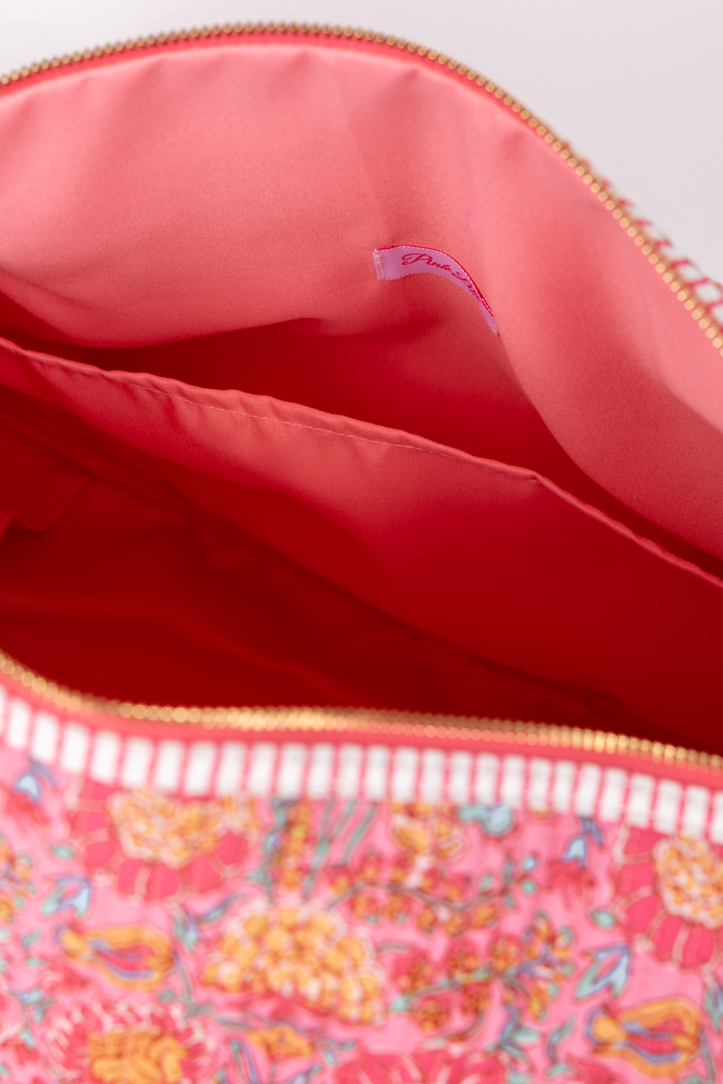 Avery Pink Floral Quilted Weekender
