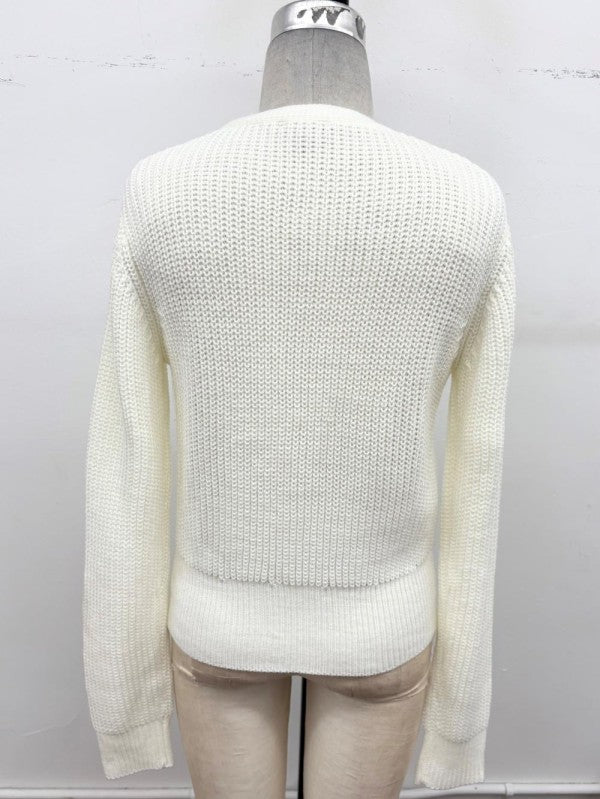 Holiday Charm Sweater- Ivory