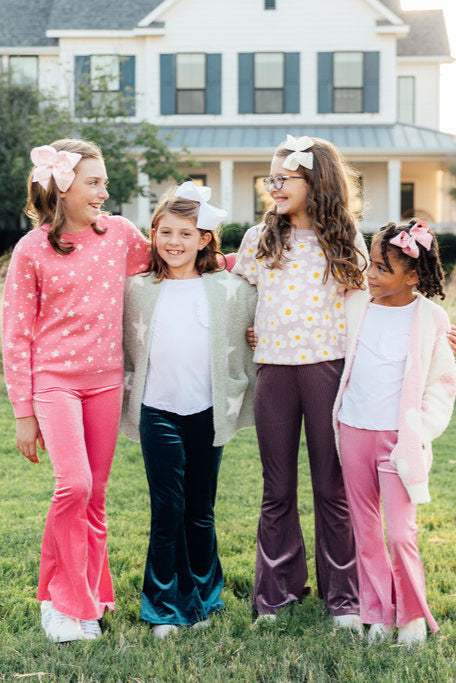 Sage/Coconut Star Cozy Cardigan