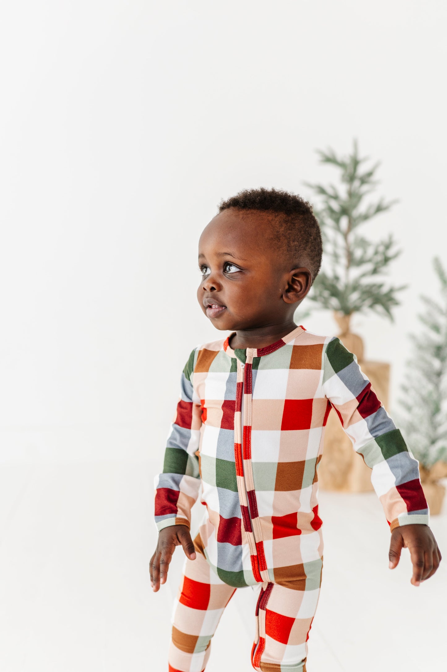 Holiday Plaid | ZIP ROMPER