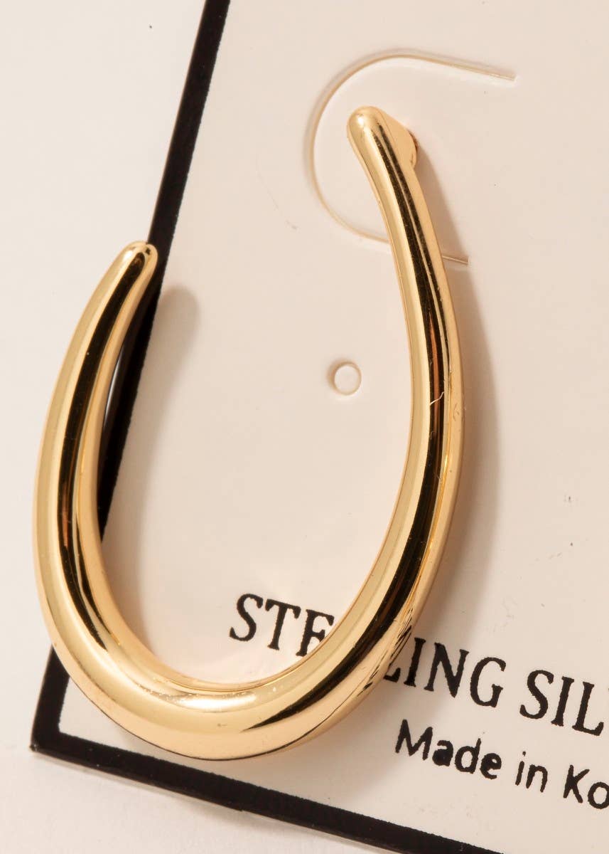 Sunset Boulevard Curved Drop Earrings