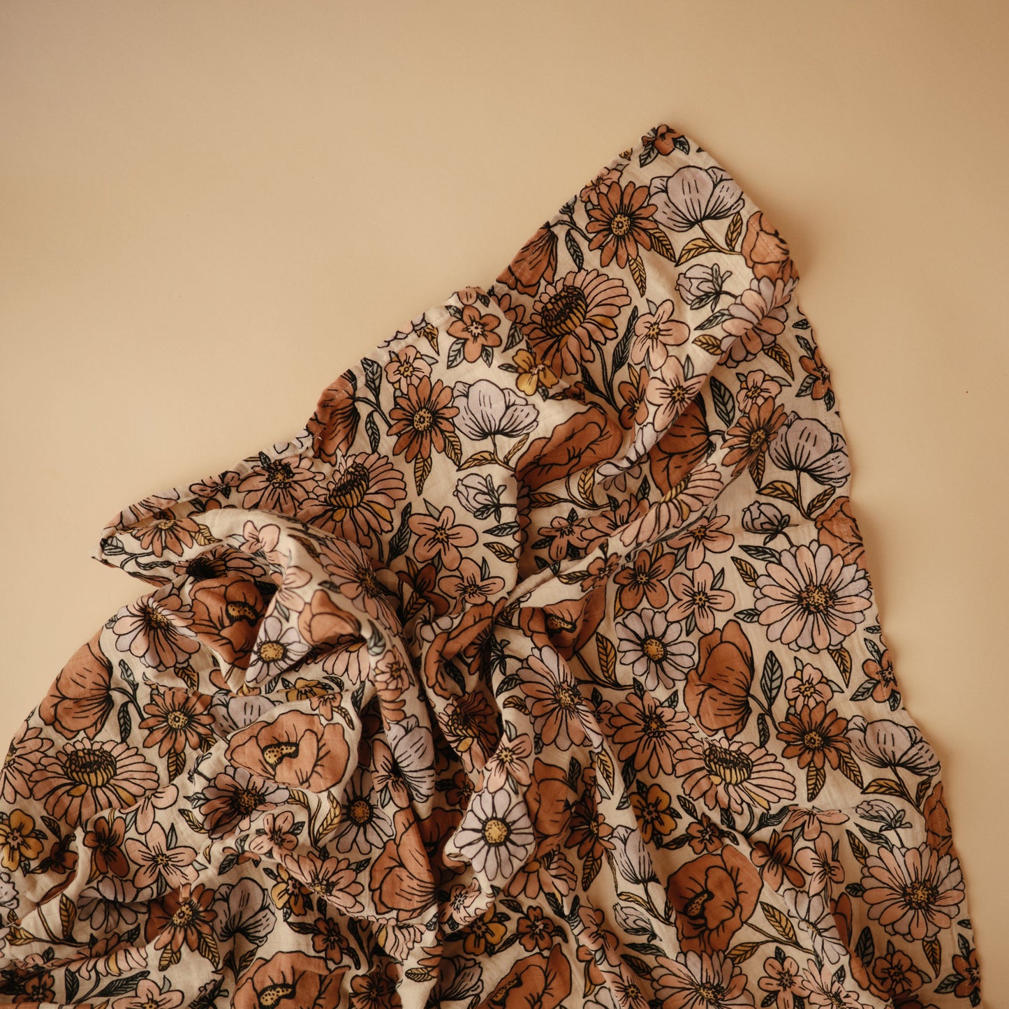 Organic Cotton Muslin Swaddle Blanket- Multiple Color Options