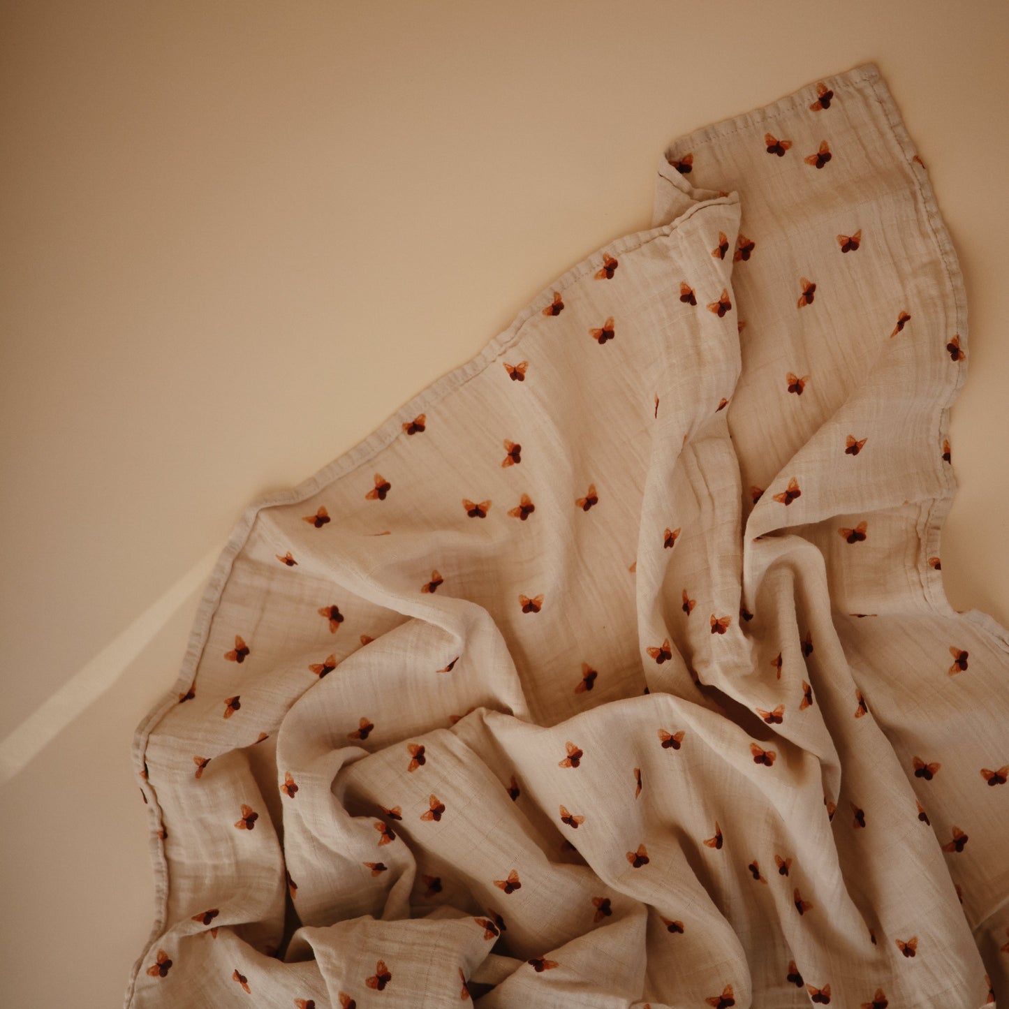 Organic Cotton Muslin Swaddle Blanket- Multiple Color Options