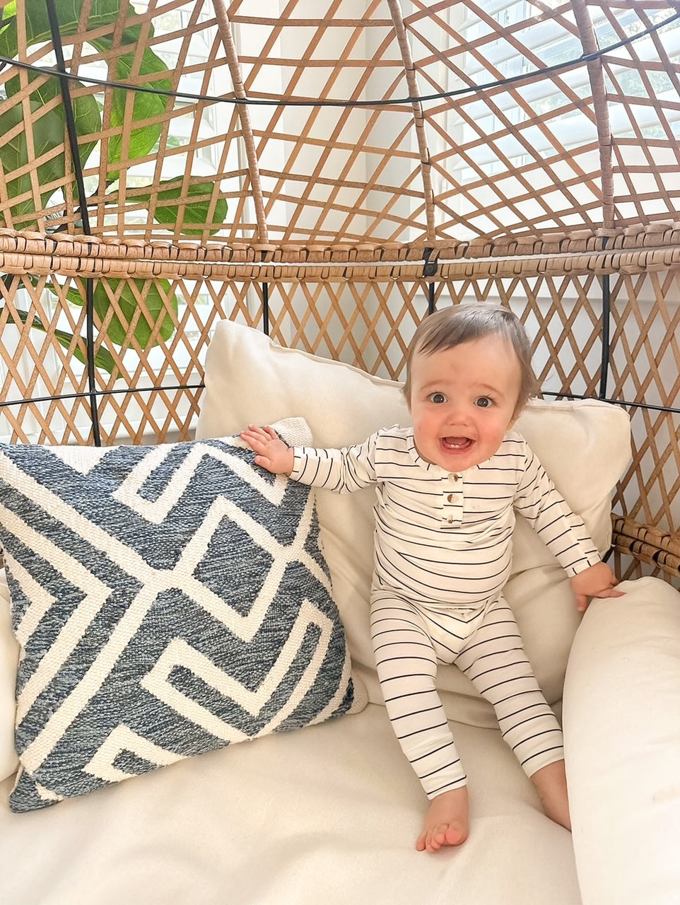 Black Stripes Baby Outfit Set with Hat/Headband Option (Newborn - 12 months)