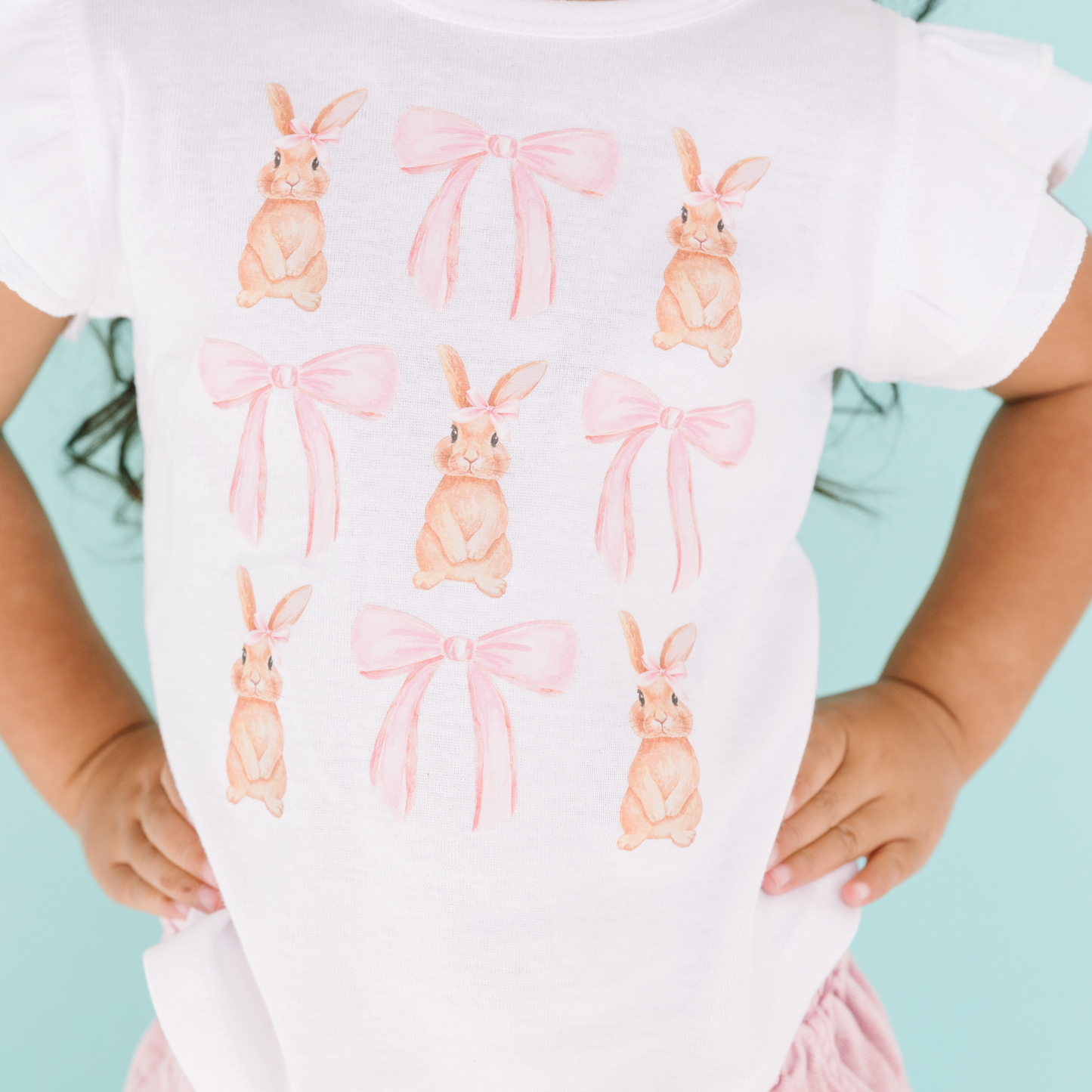 Bunnies and Bows Coquette bow Flutter Sleeve