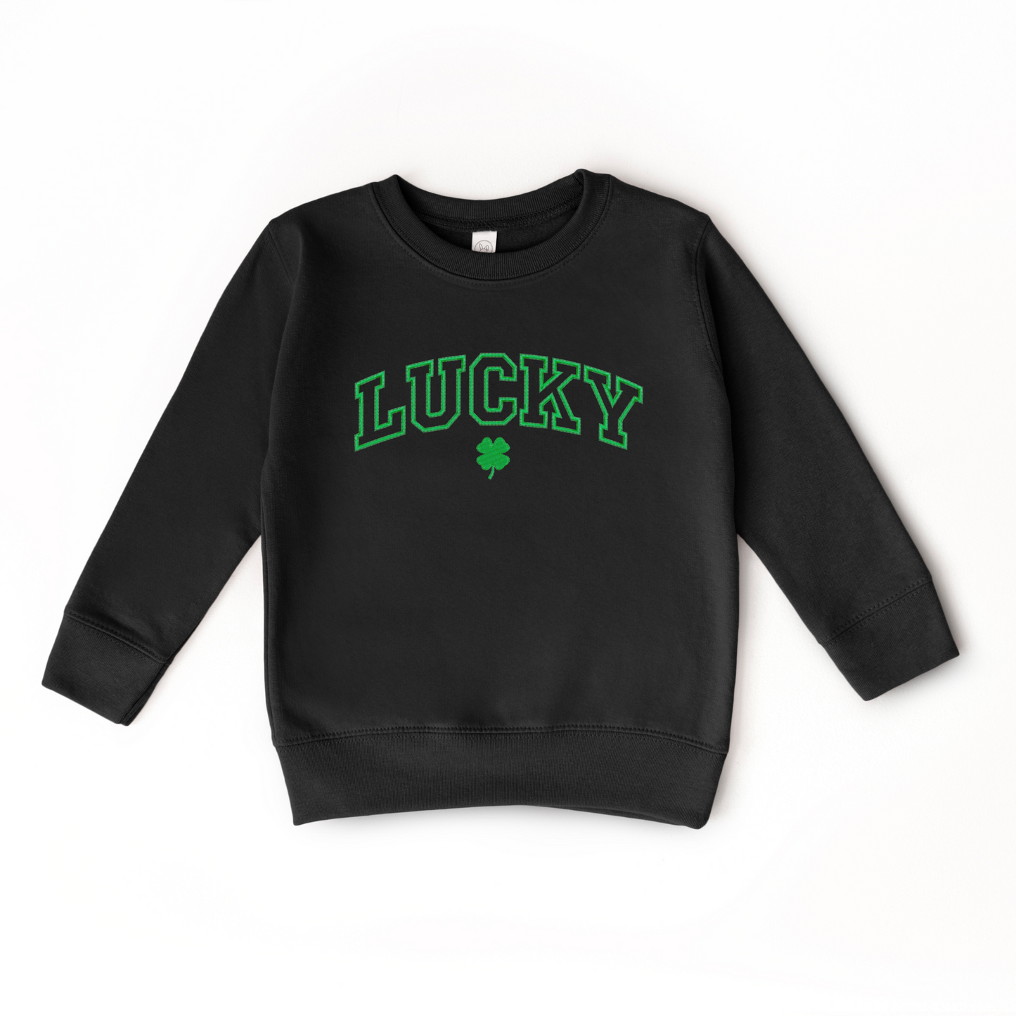 Lucky Clover Embroidered Sweatshirt