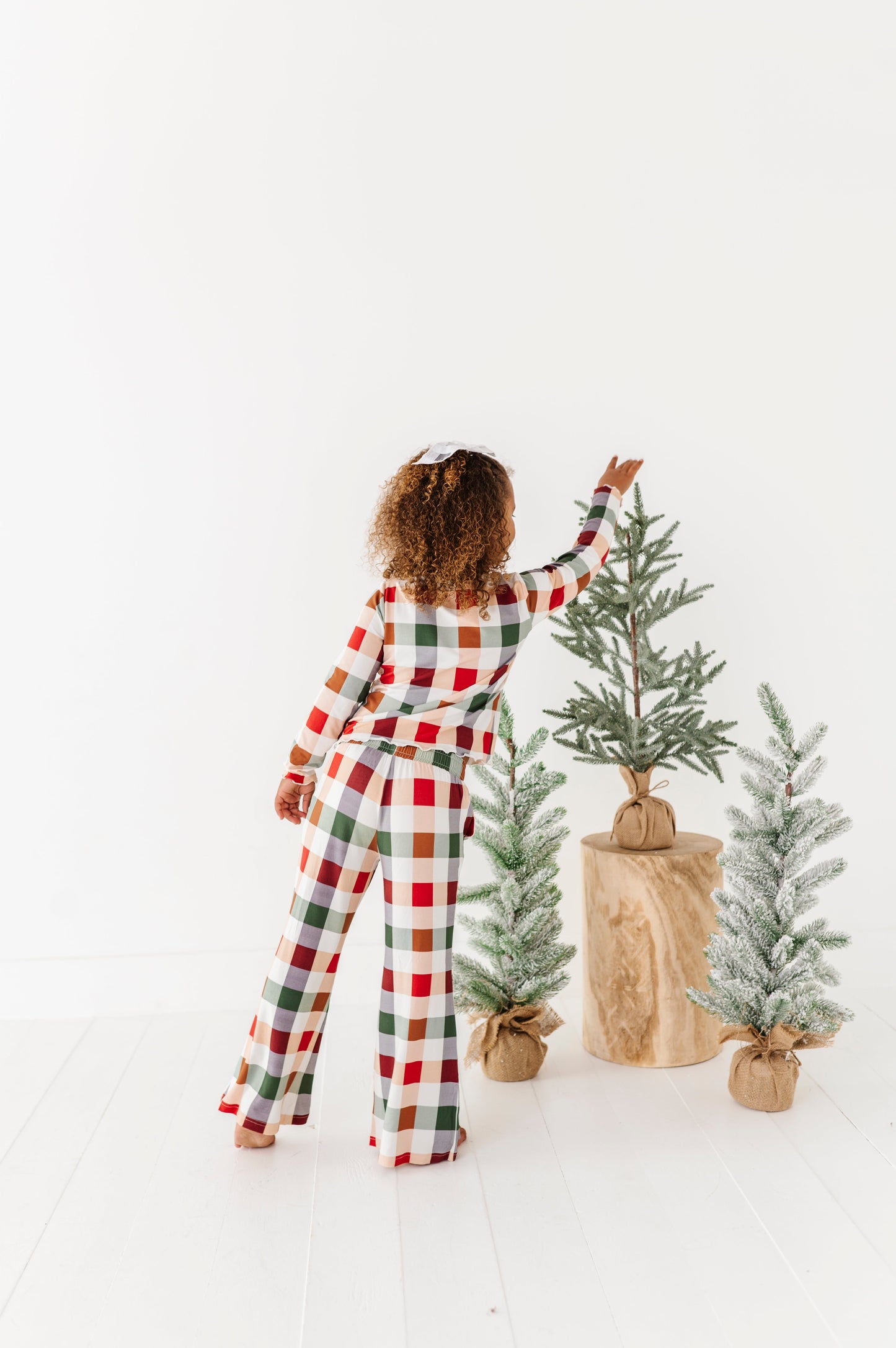 Holiday Plaid | GIRLS WIDE-LEG SET