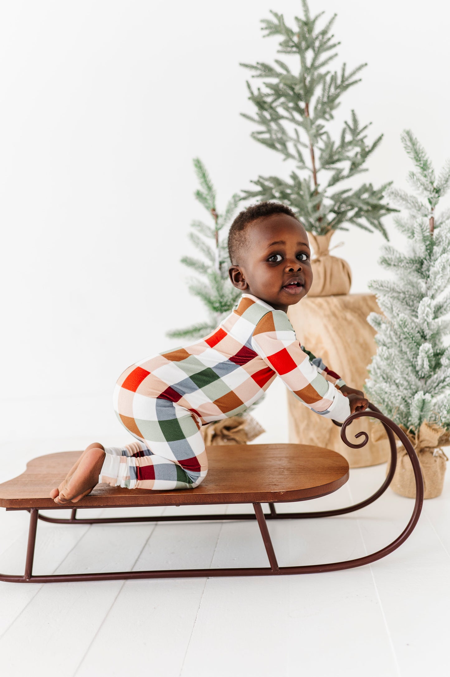 Holiday Plaid | ZIP ROMPER