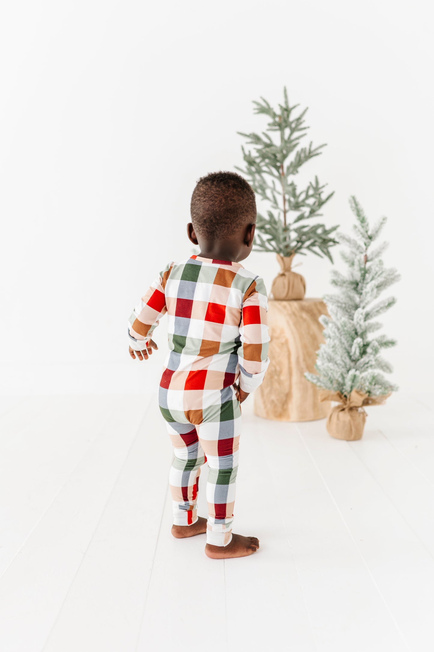 Holiday Plaid | ZIP ROMPER